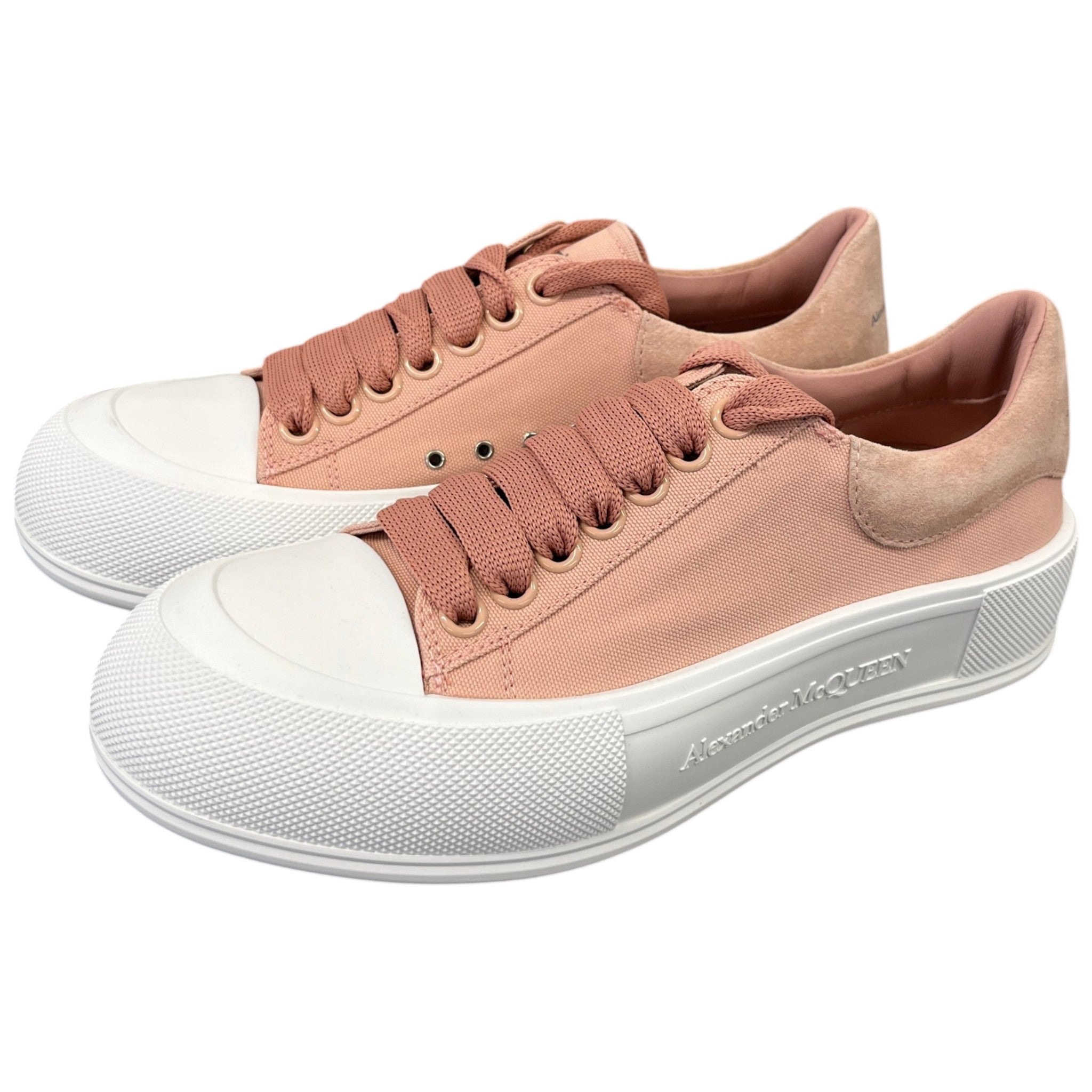 Women's Deck Plimsoll Low Trainers Pink Size EU 39 / UK 6