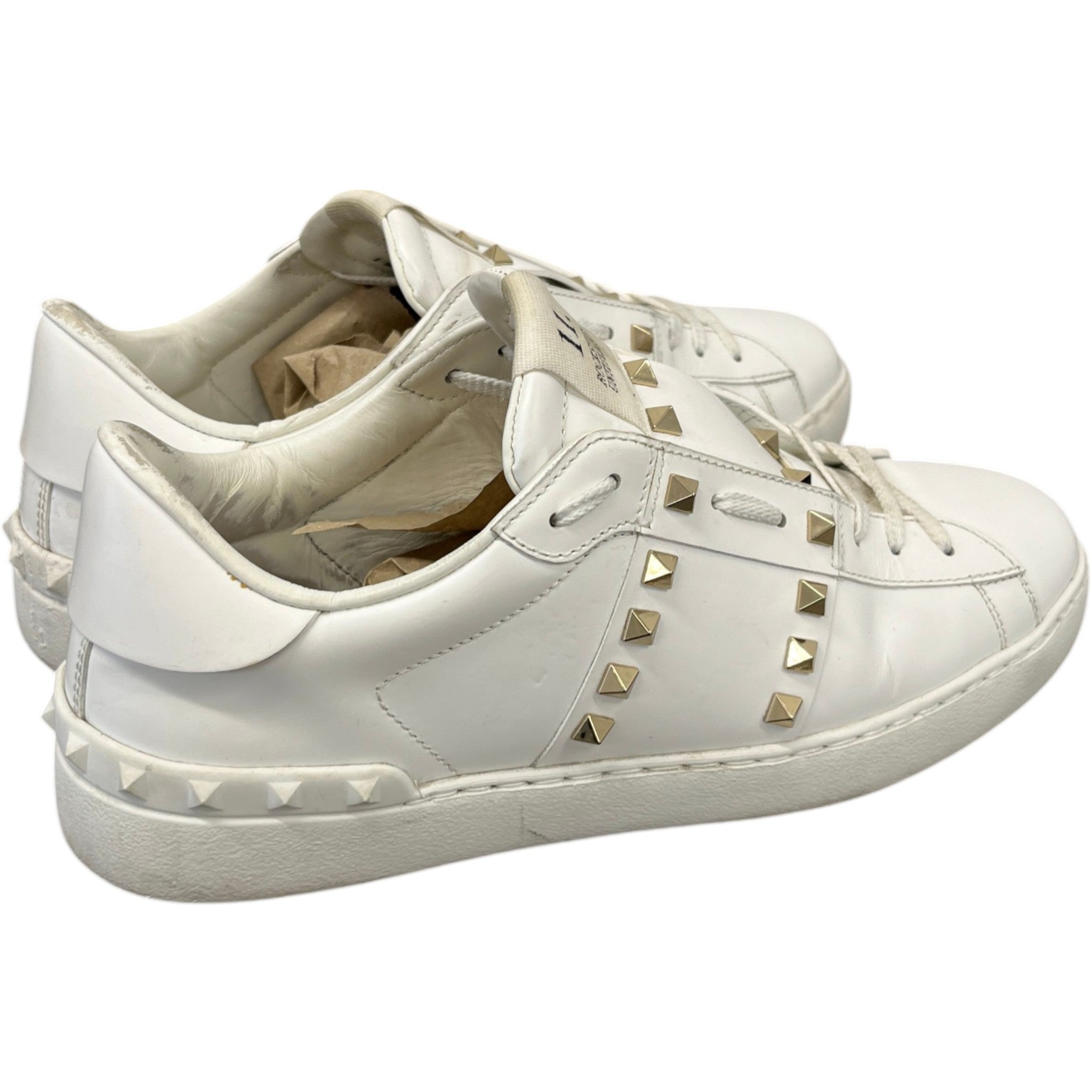 Men's Open Rockstud Low Trainers White Size EU 41 / UK 7