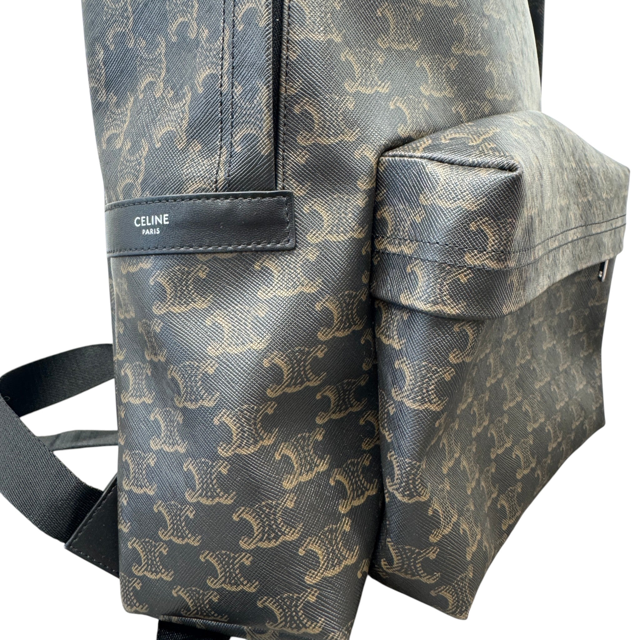 Men's Medium Triomphe Canvas Backpack Black