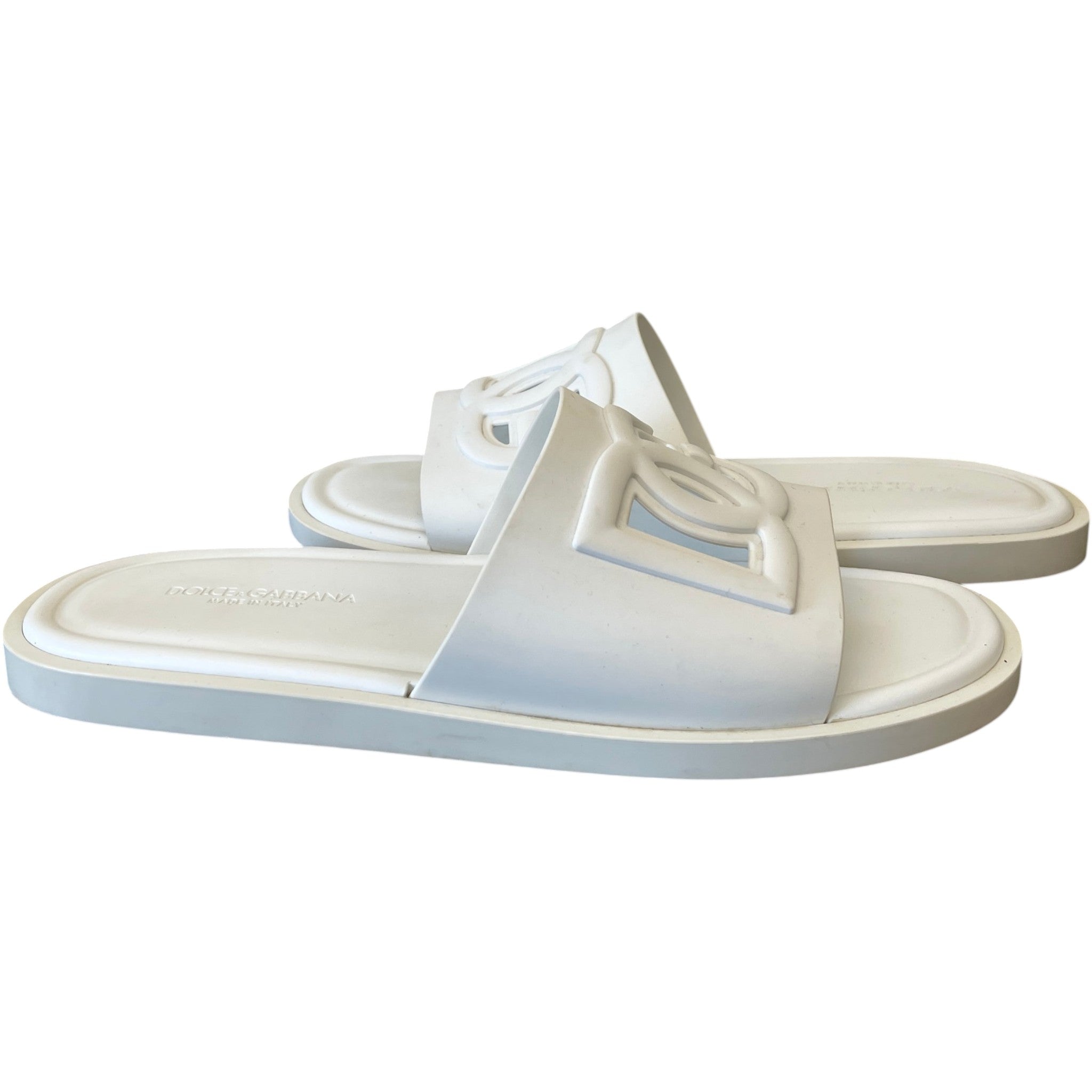 Men's Dg Pool Slides White Size EU 43 / UK 9