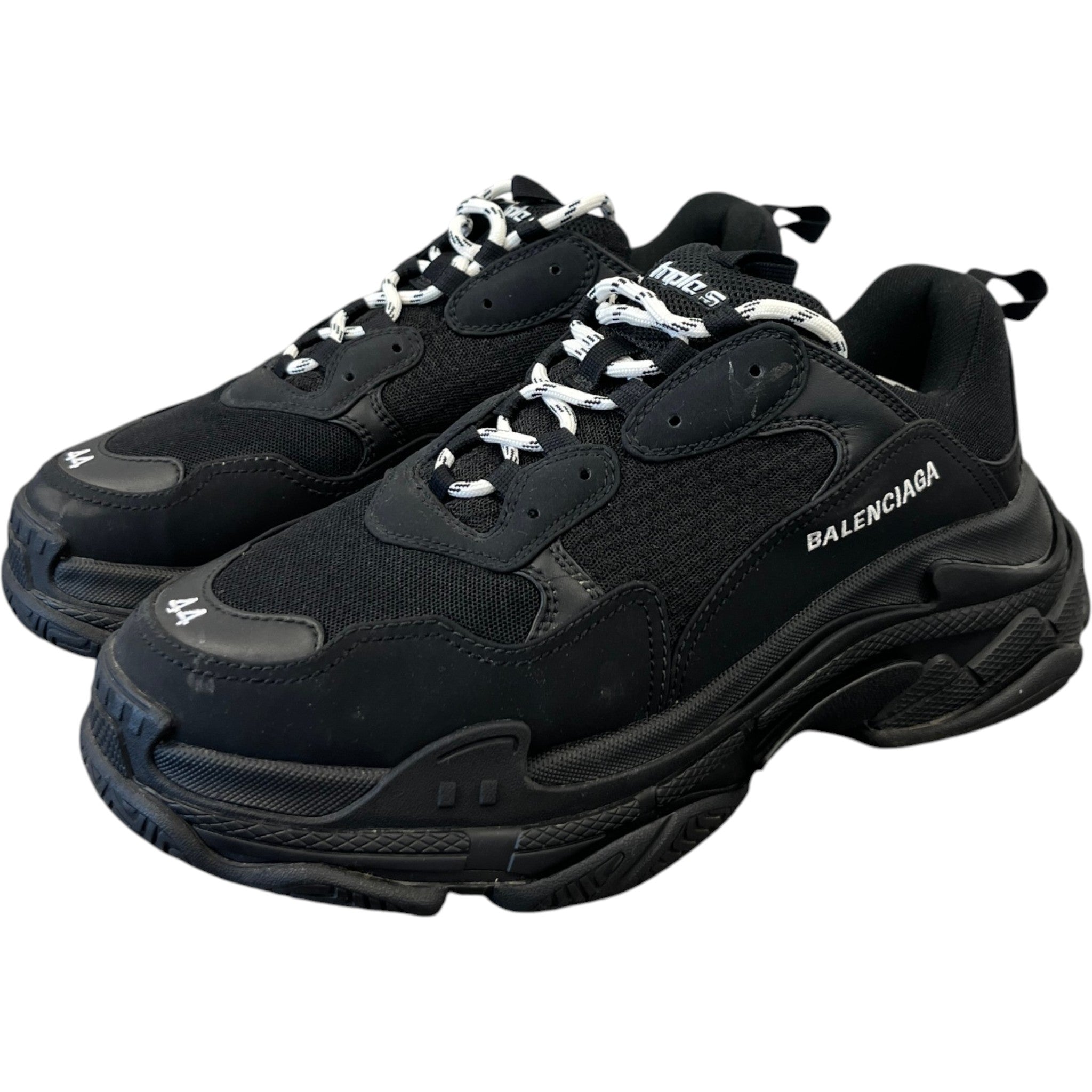 Men's Triple S Low Trainers Black Size EU 44 / UK 10