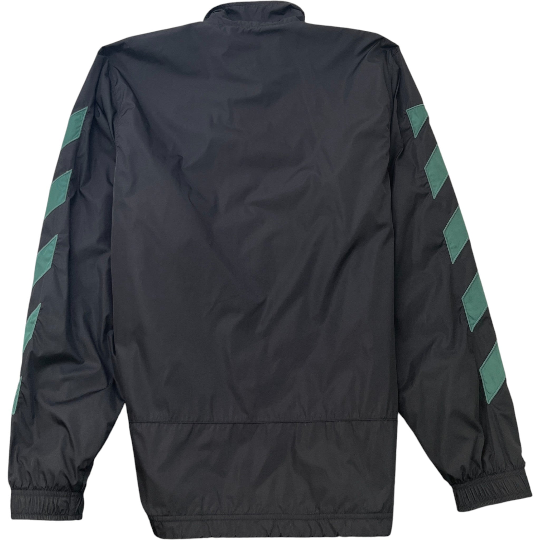 Men's Diag Nylon Windbreaker Black Size S
