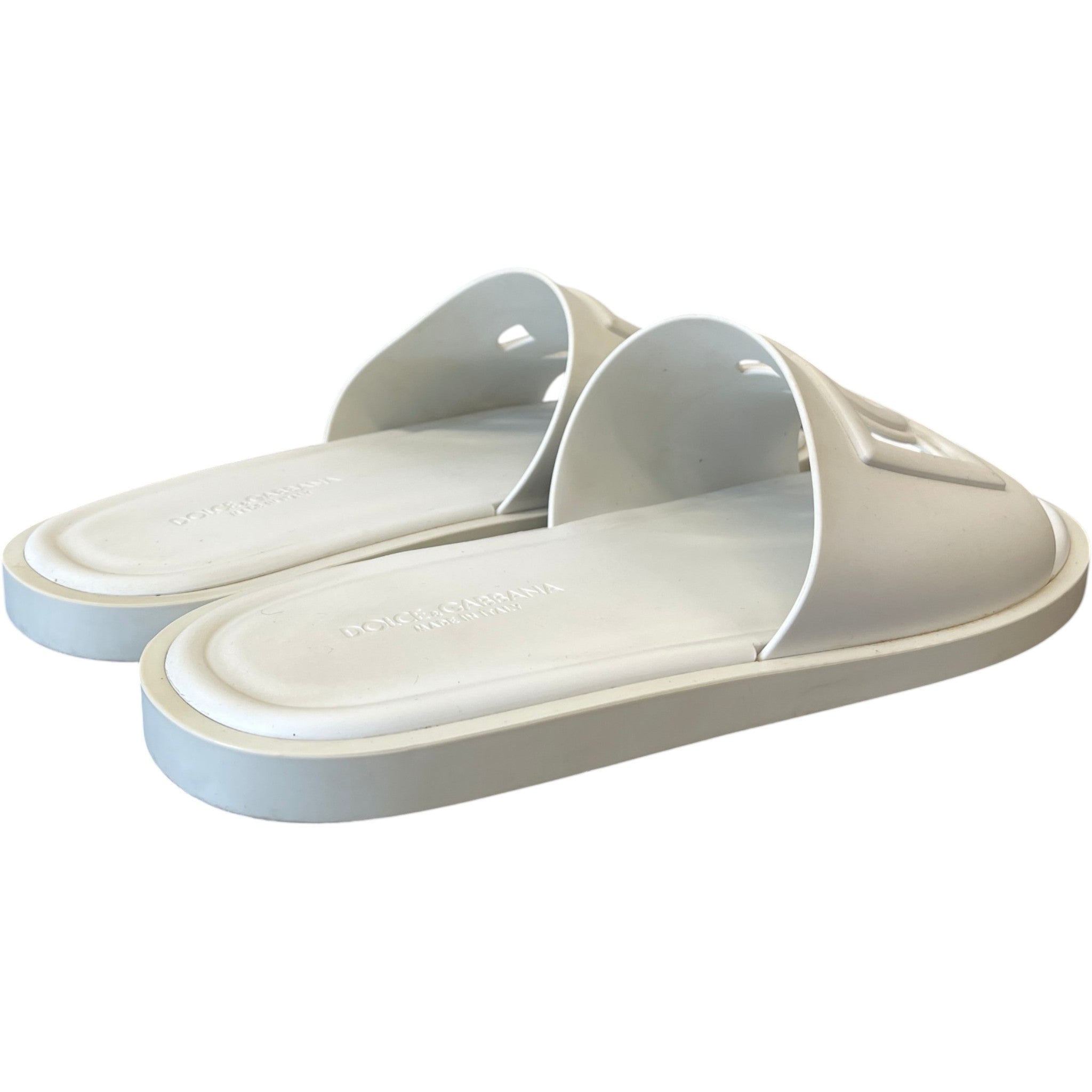 Men's Dg Pool Slides White Size EU 43 / UK 9