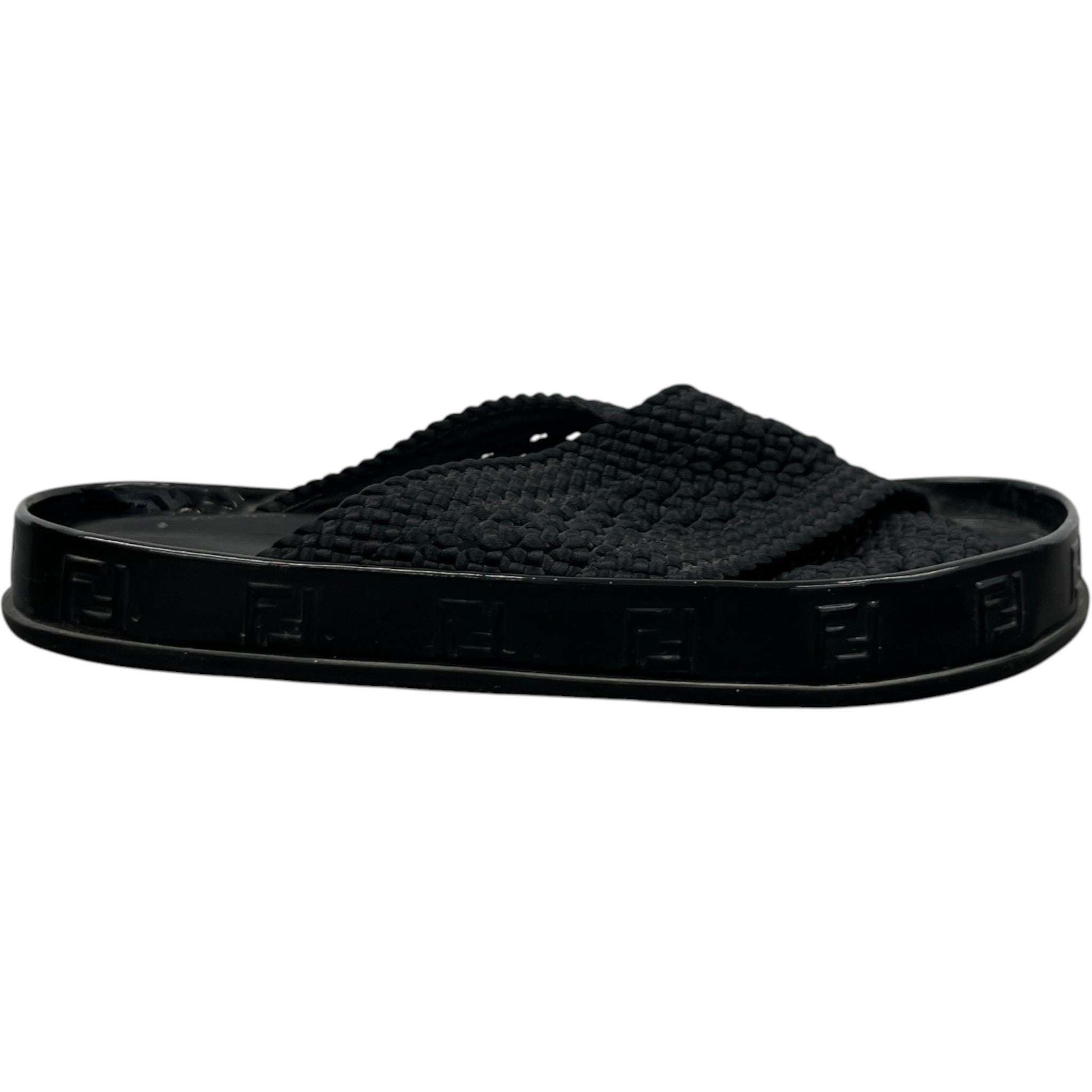 Women's Ff Rafia Sandals Black Size EU 38 / UK 5