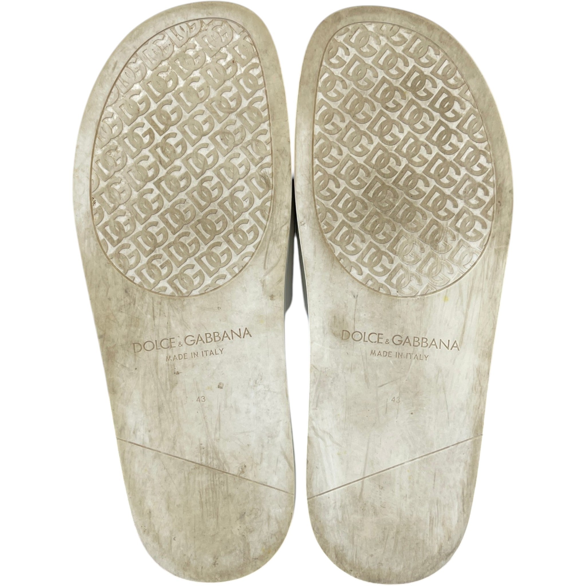 Men's Dg Pool Slides White Size EU 43 / UK 9