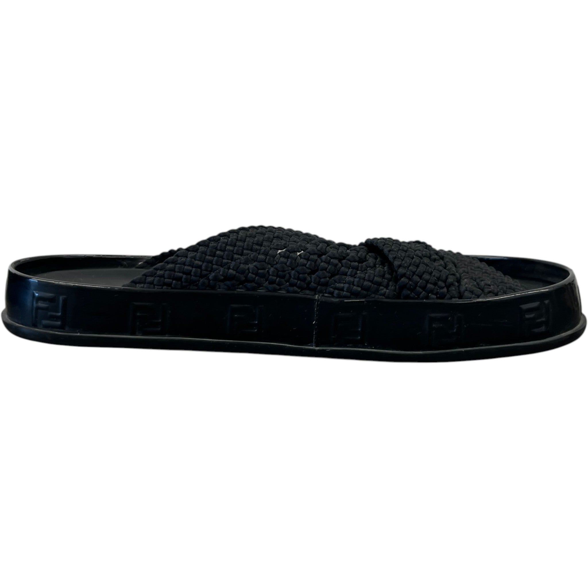 Women's Ff Rafia Sandals Black Size EU 38 / UK 5