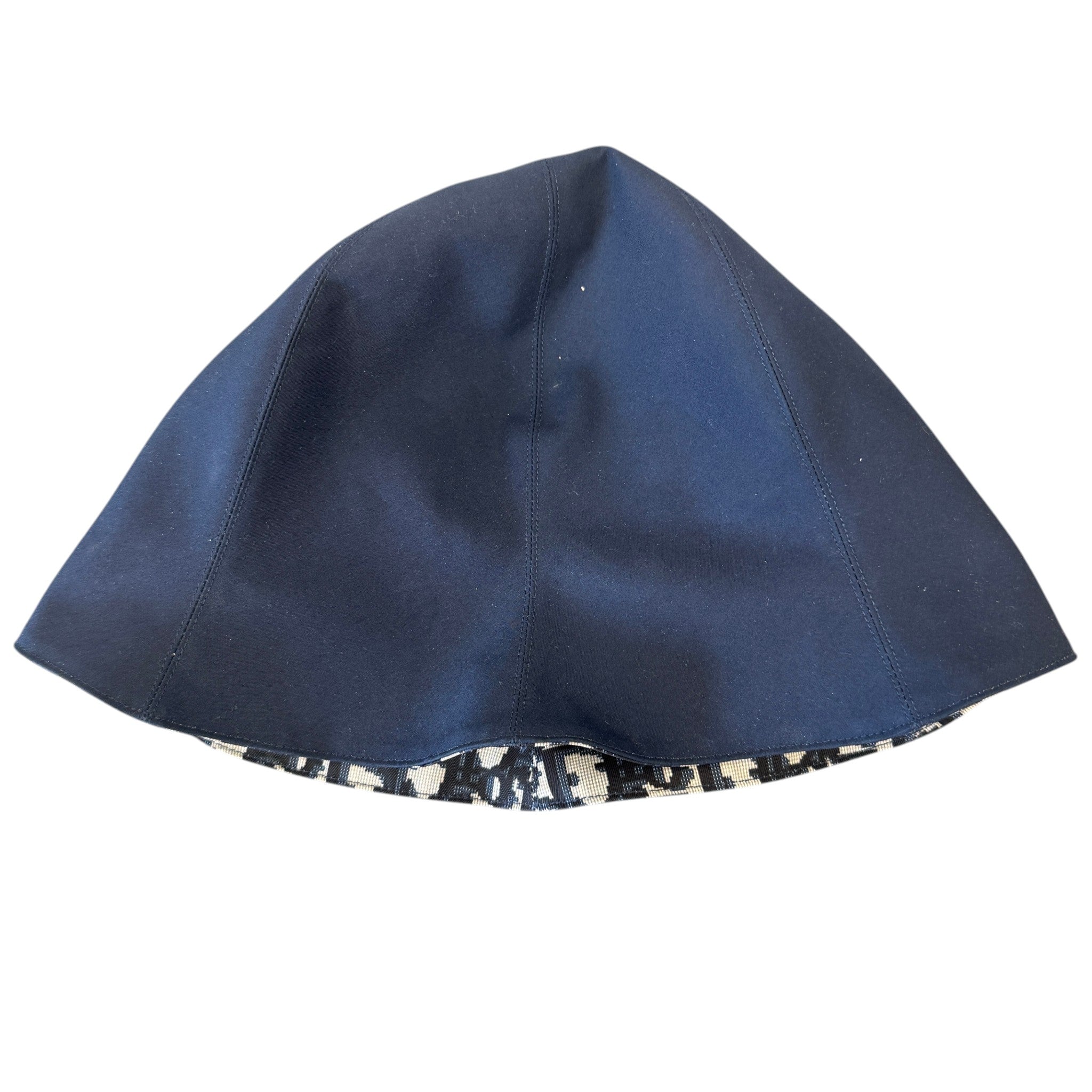 Women's Reversible Tulipe Oblique Bucket Hat Navy Size S