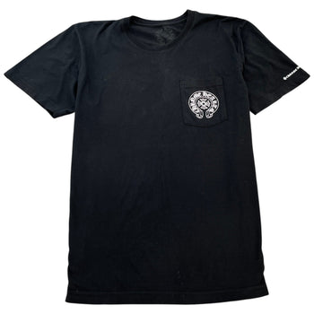 Men's Horseshoe Logo Print T-Shirt Black Size L