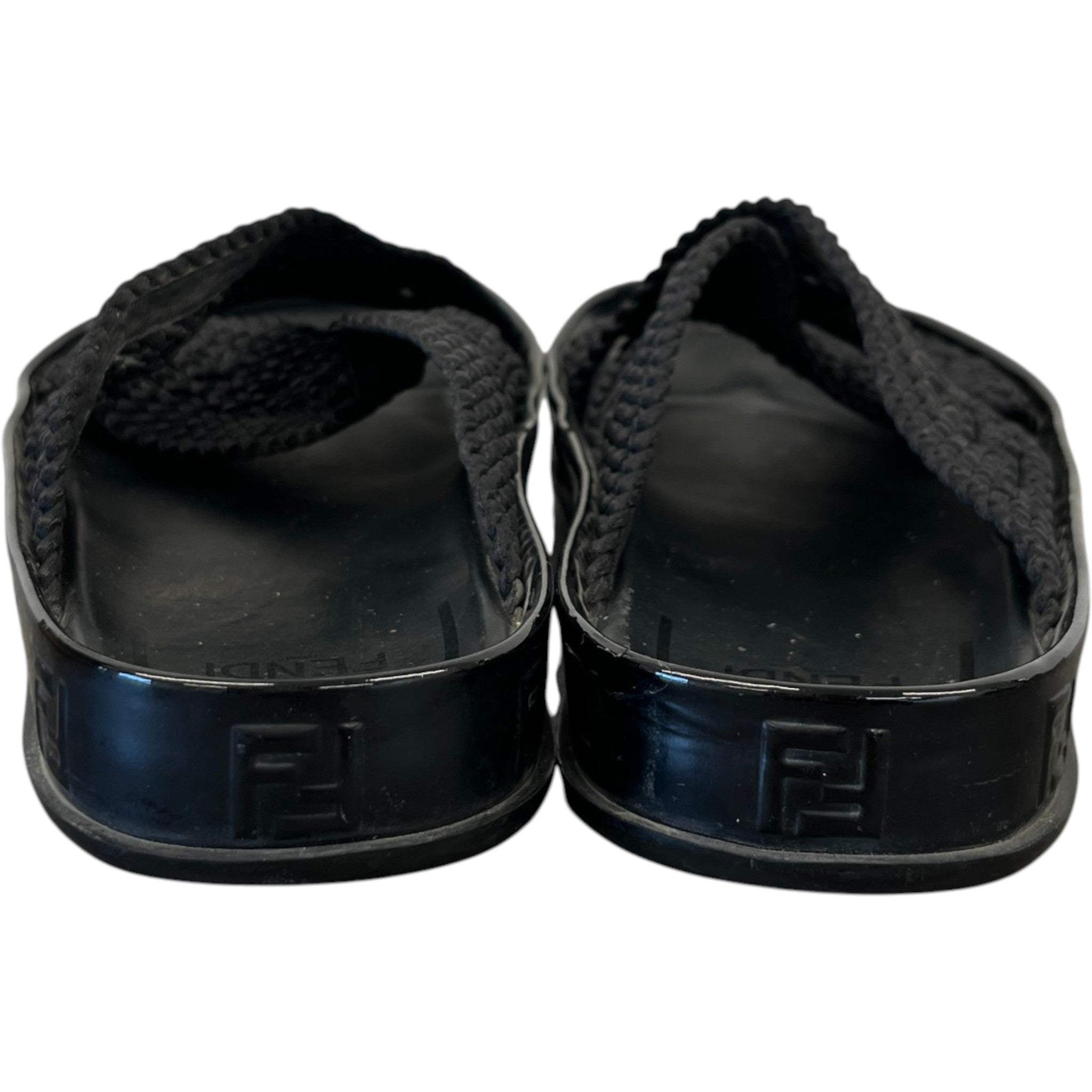 Women's Ff Rafia Sandals Black Size EU 38 / UK 5