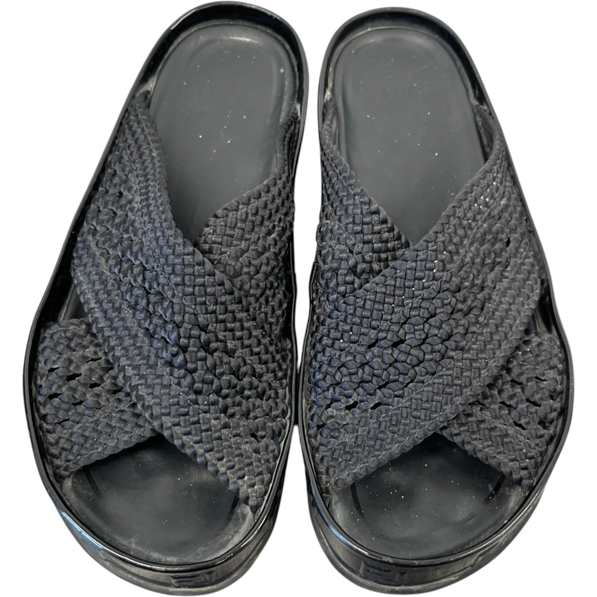 Women's Ff Rafia Sandals Black Size EU 38 / UK 5