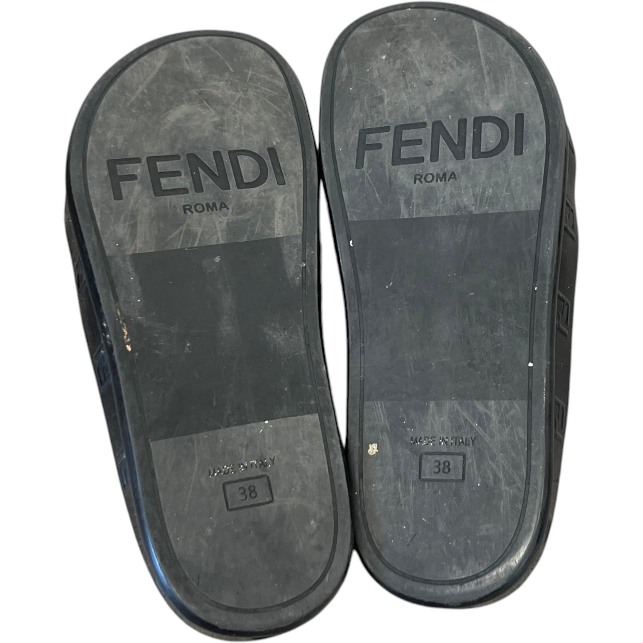 Women's Ff Rafia Sandals Black Size EU 38 / UK 5