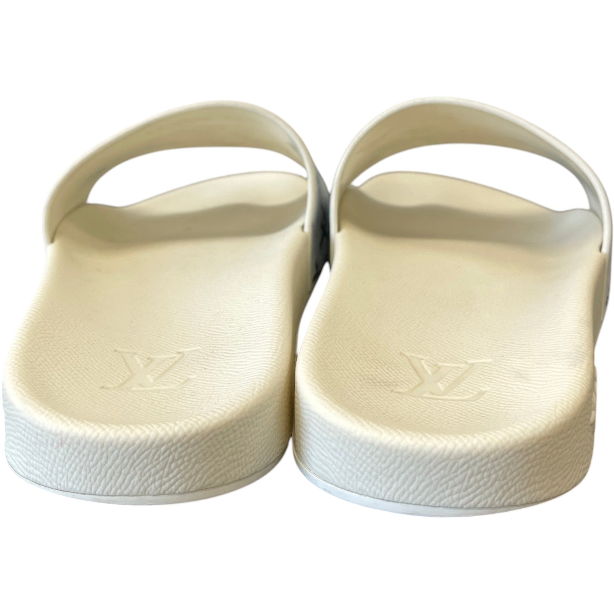 Men's Monogram Slides White Size EU 42.5 / UK 8.5