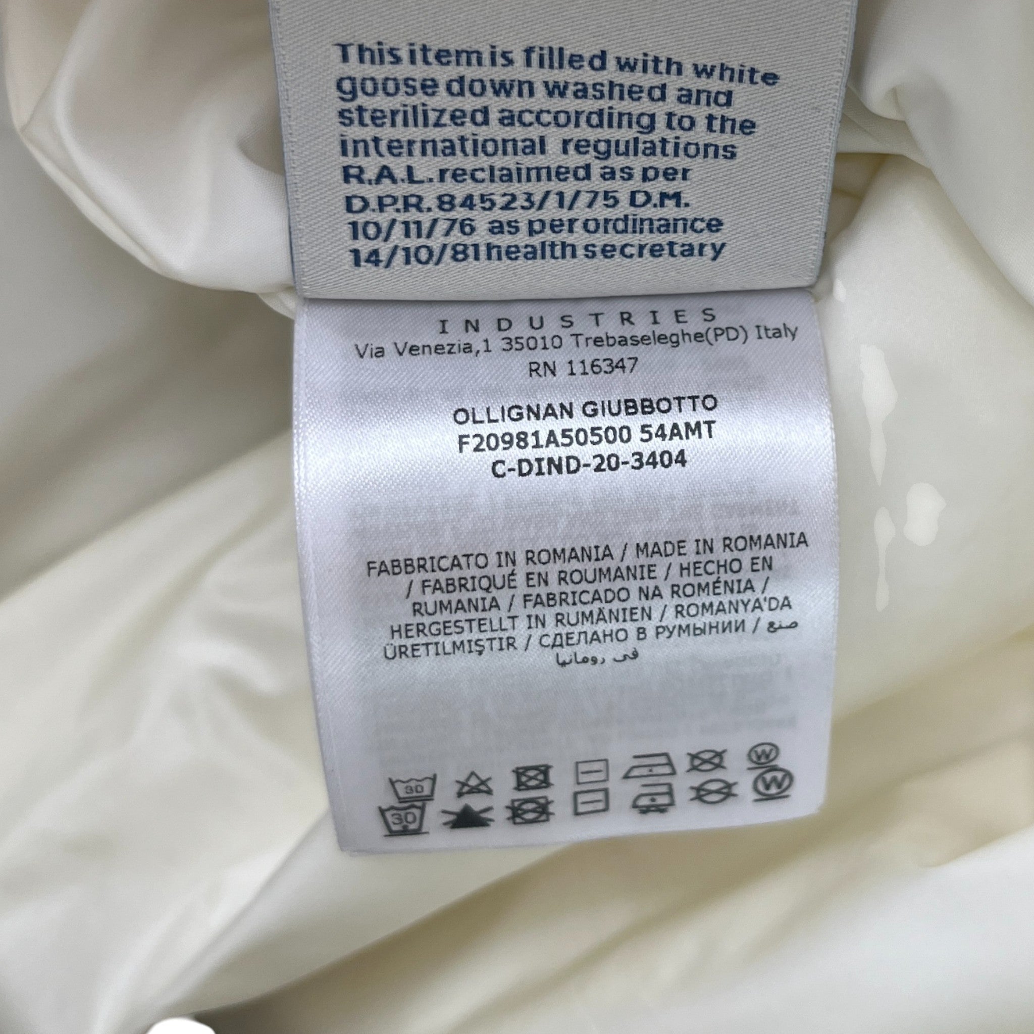 Women's Olligan Holographic Hooded Belted Down Jacket Silver Size 1 / UK 10