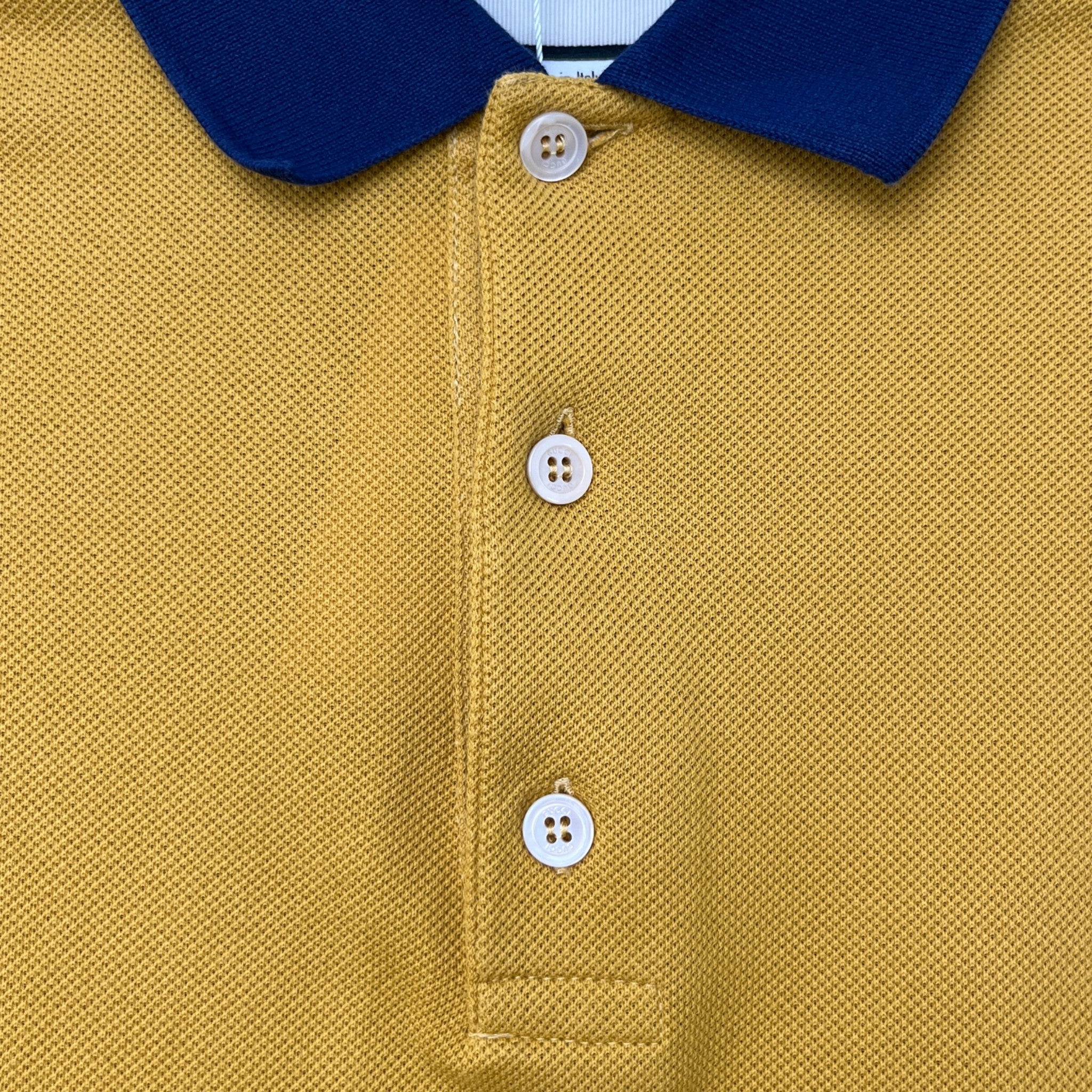 Men's Gg Stripe Polo Shirt Yellow Size XL