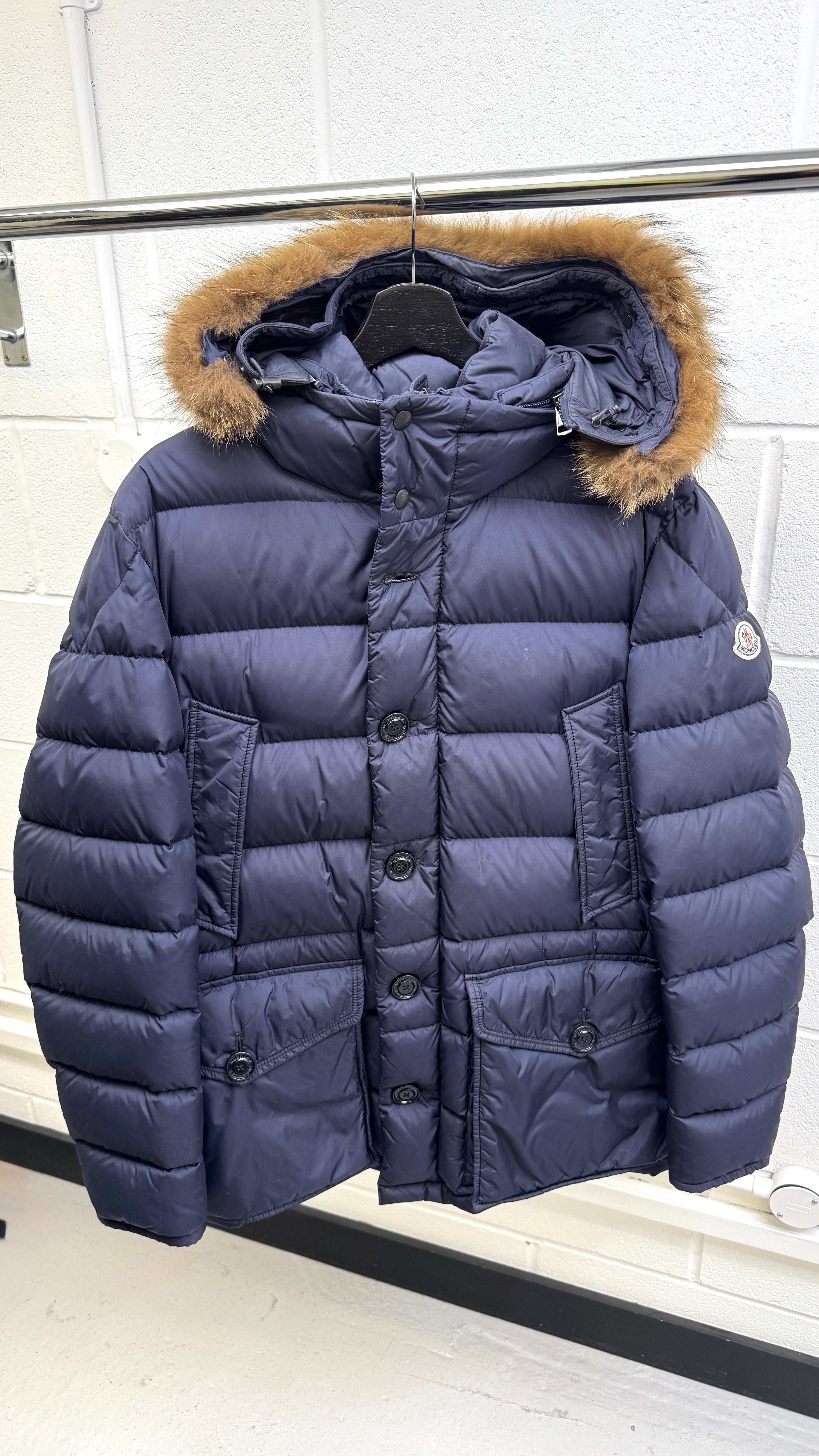 Men's Cluny Down Jacket Navy Size 4 / XL