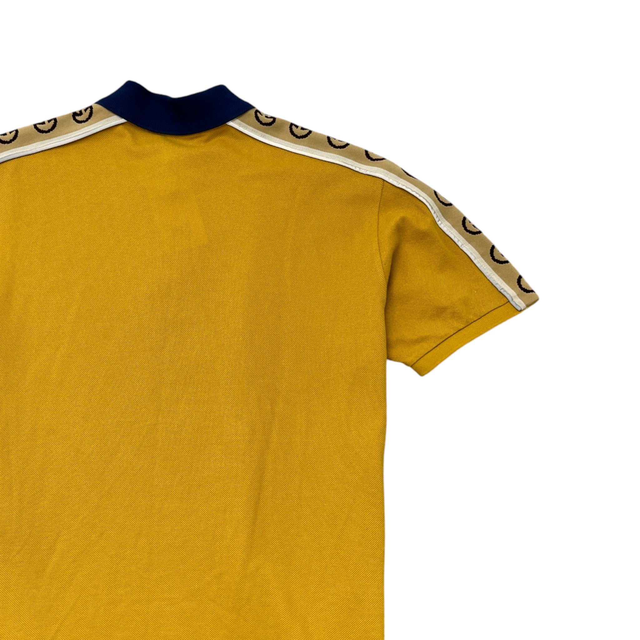 Men's Gg Stripe Polo Shirt Yellow Size XL