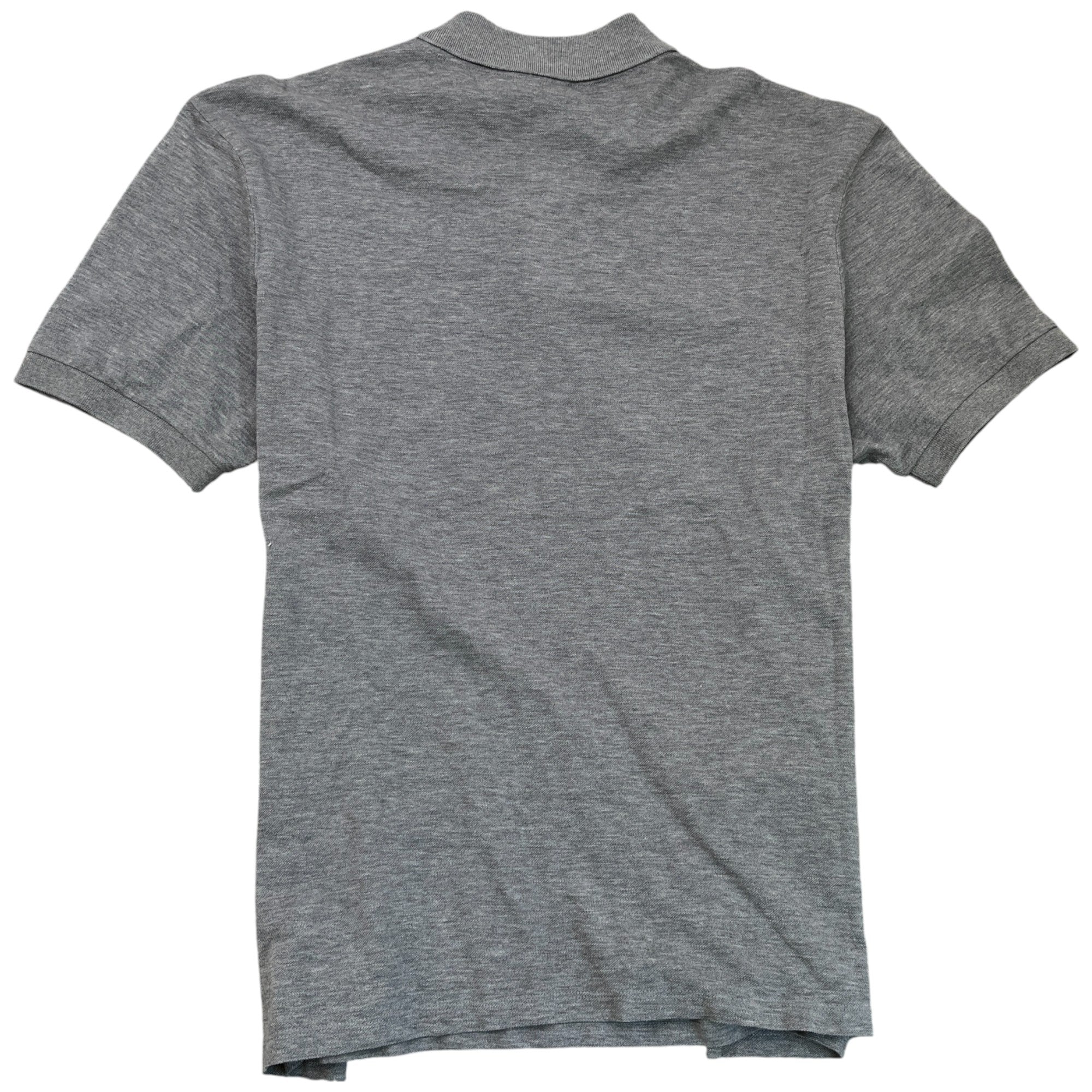 Men's Embroidered Logo Polo Shirt Grey Size XXL