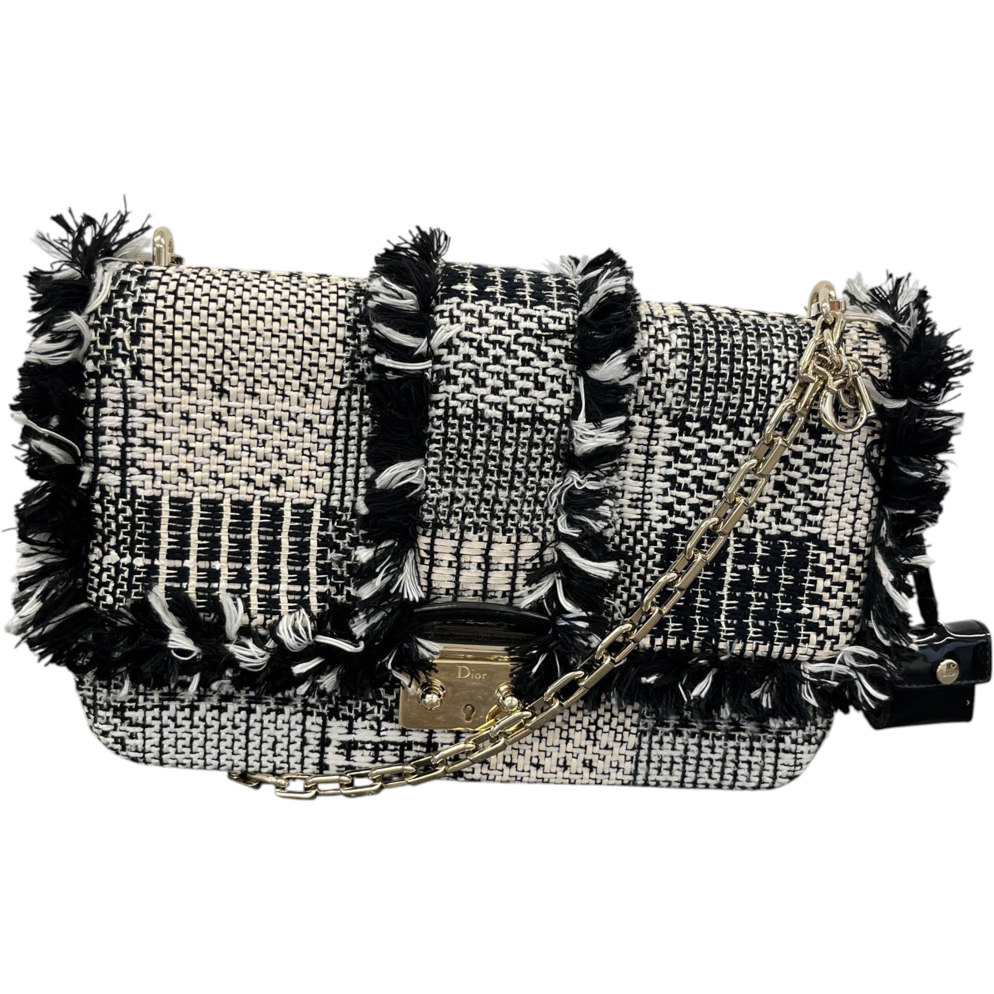 Women's Miss Dior Braided Handbag Black