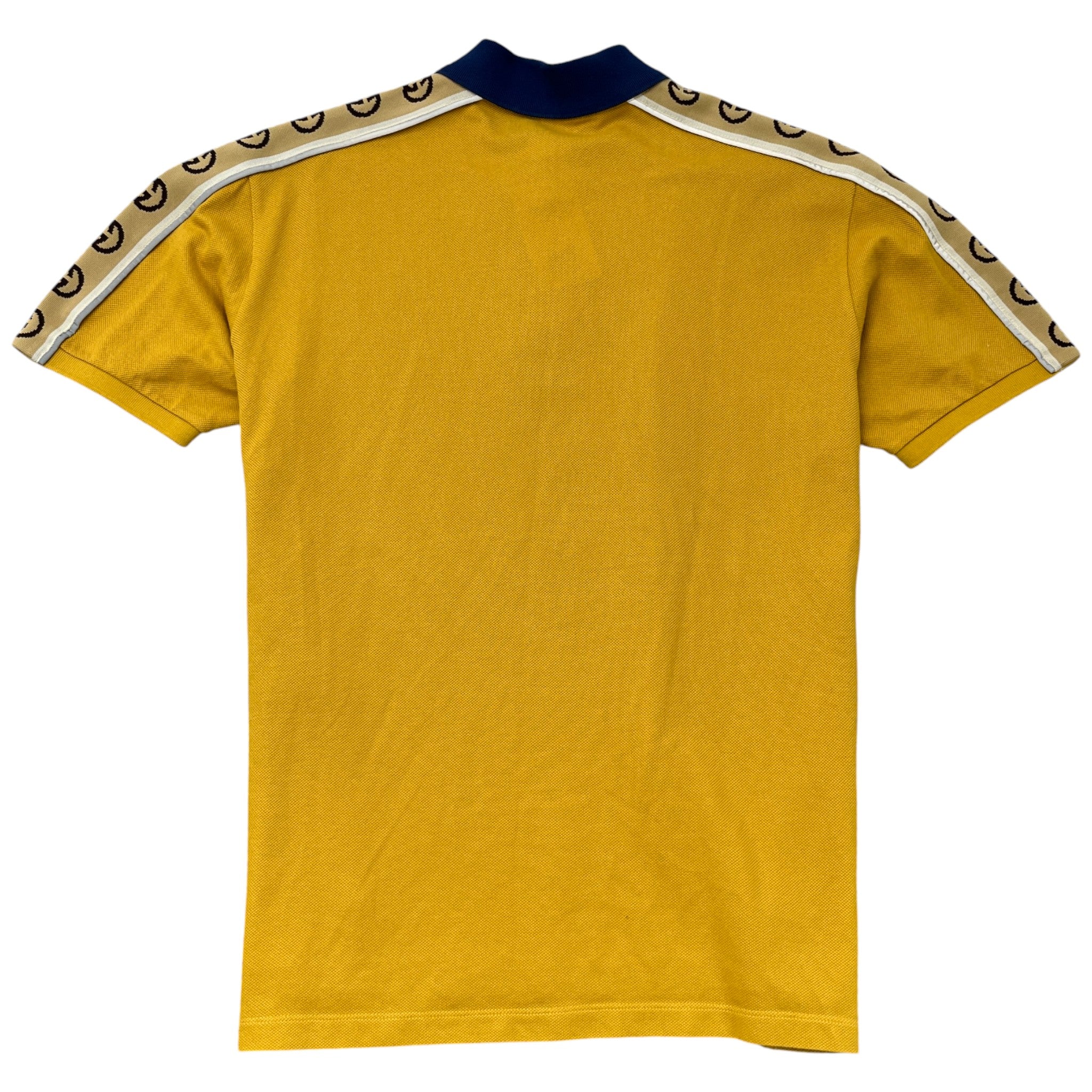 Men's Gg Stripe Polo Shirt Yellow Size XL