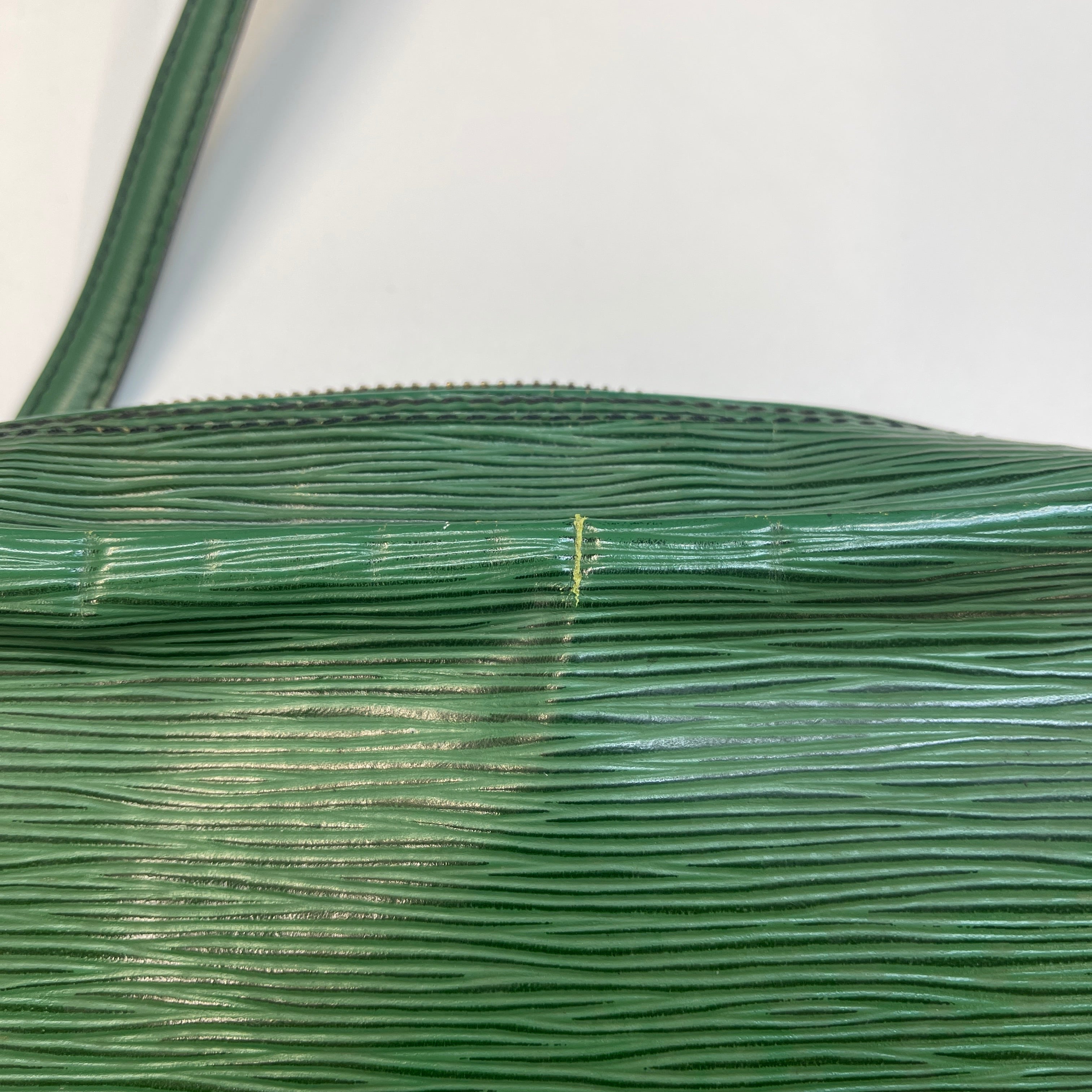 Men's Epi Leather Trocadero 27 Messenger Bag Green