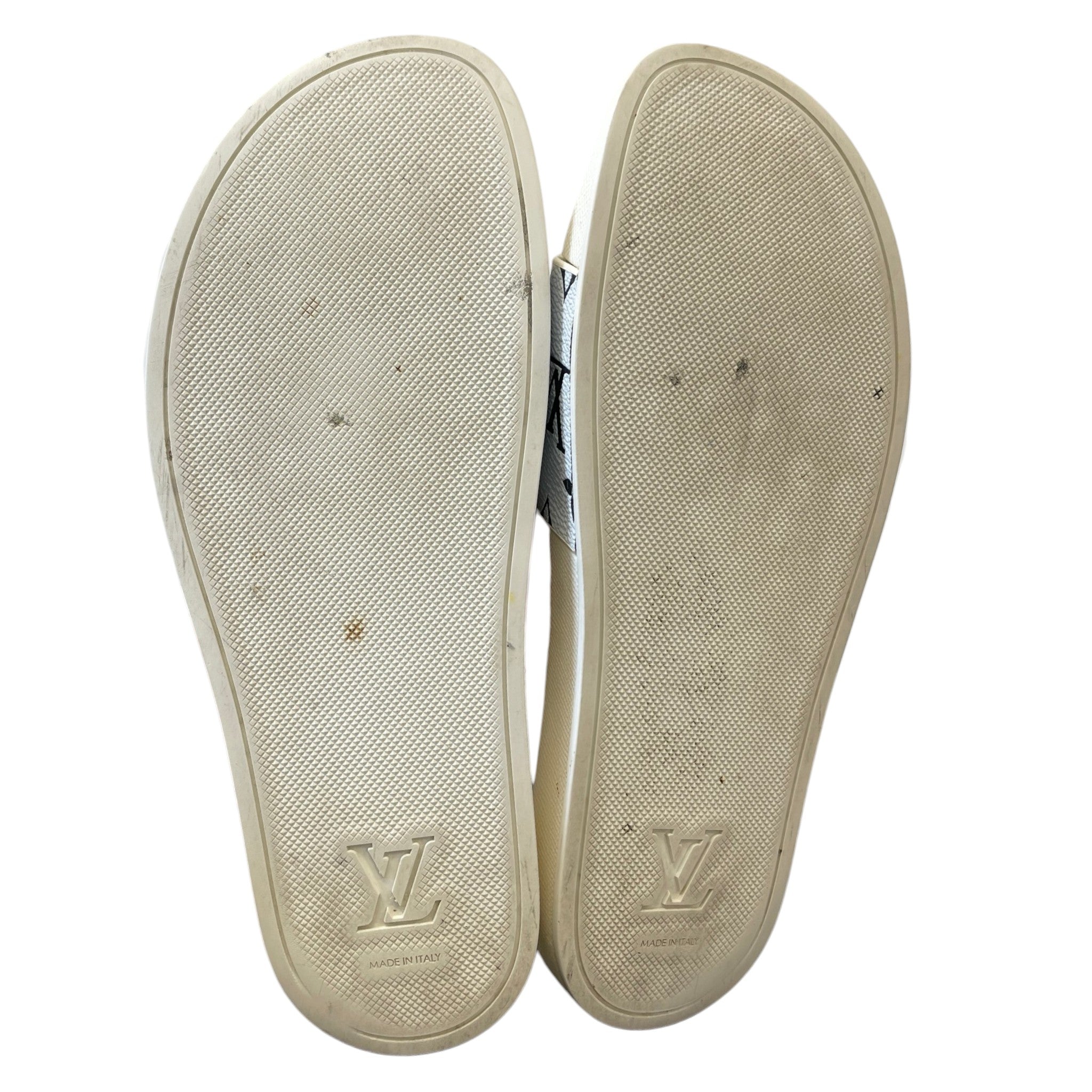 Men's Monogram Slides White Size EU 42.5 / UK 8.5