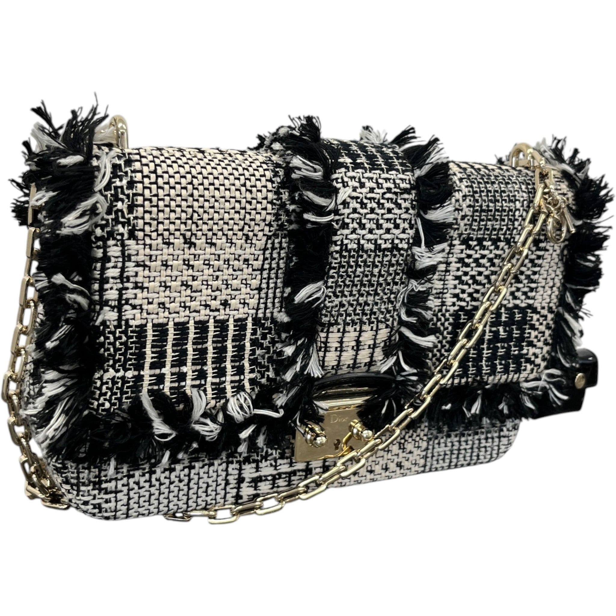 Women's Miss Dior Braided Handbag Black