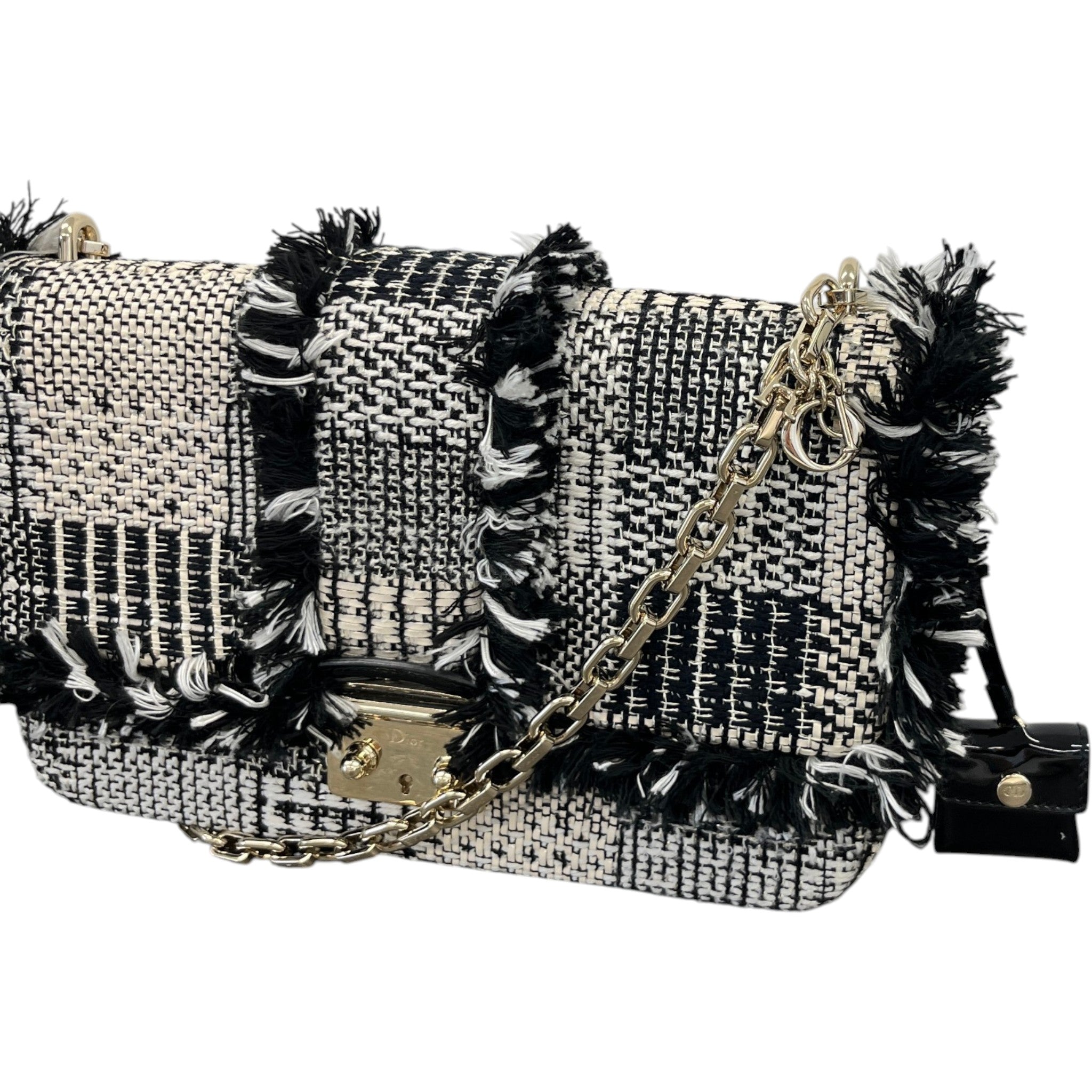 Women's Miss Dior Braided Handbag Black