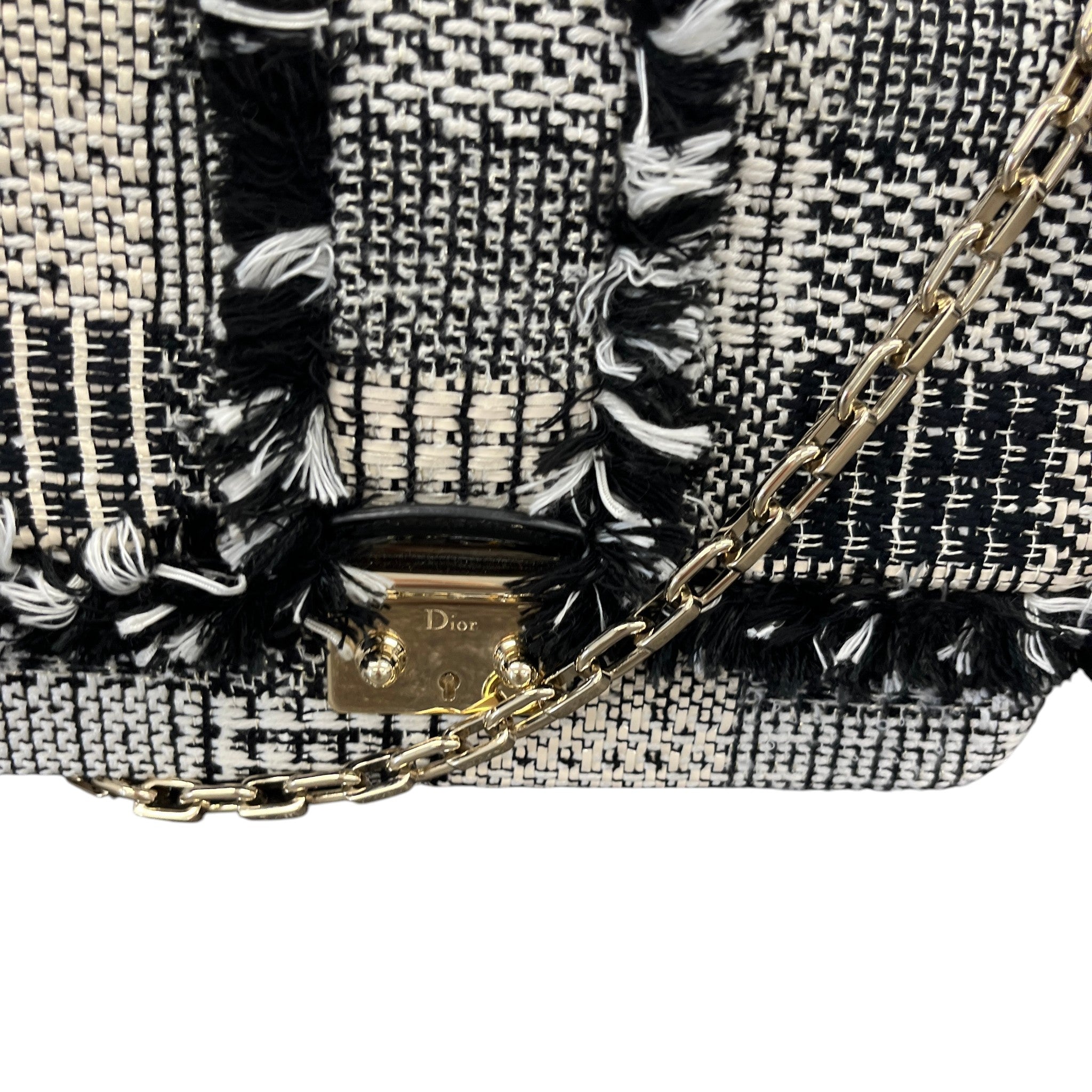 Women's Miss Dior Braided Handbag Black