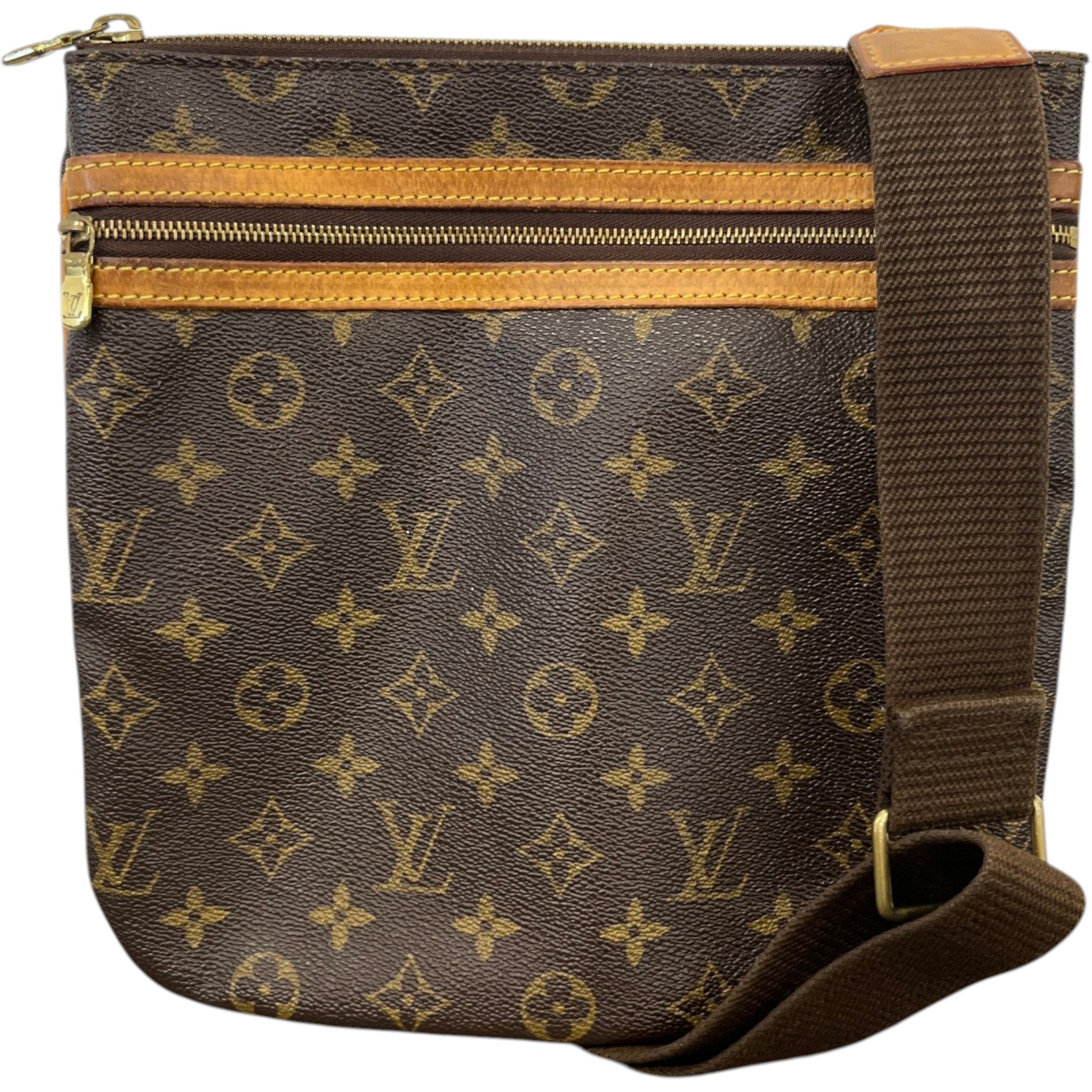 Men's Monogram Pochette Bosphore Messenger Bag Brown
