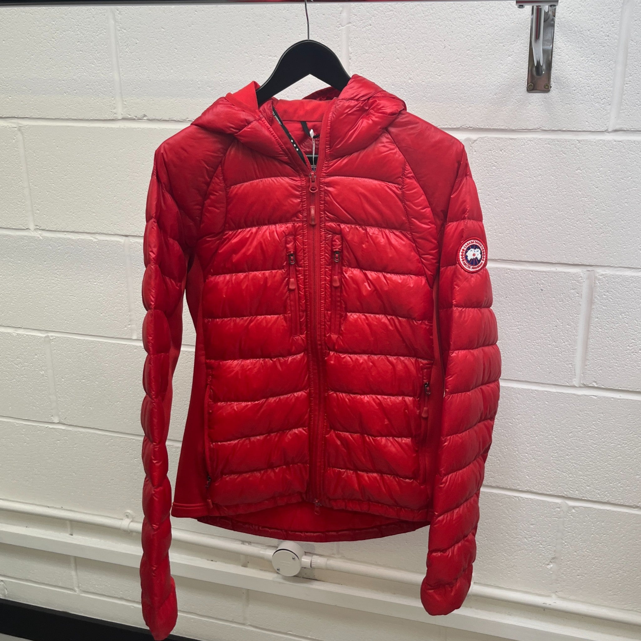 Men's Hybridge Down Jacket Red Size L
