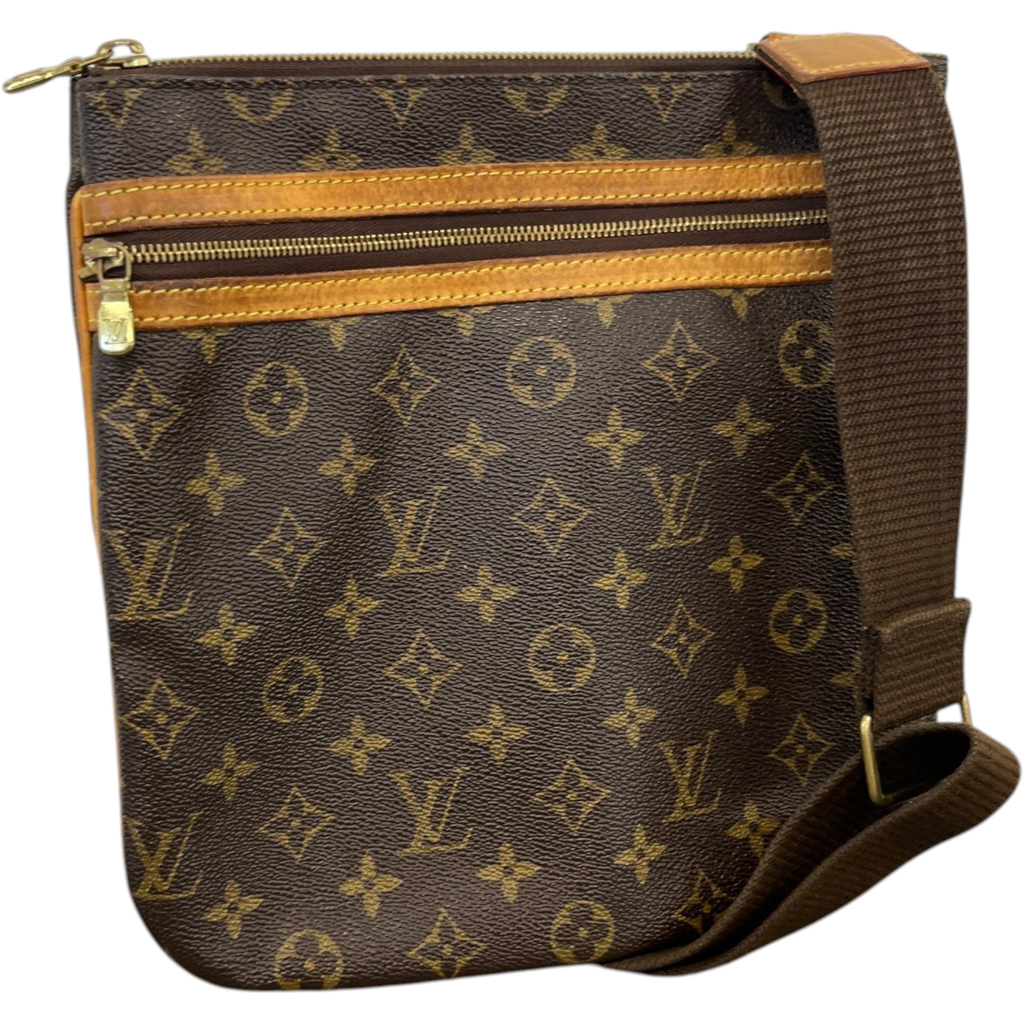 Men's Monogram Pochette Bosphore Messenger Bag Brown