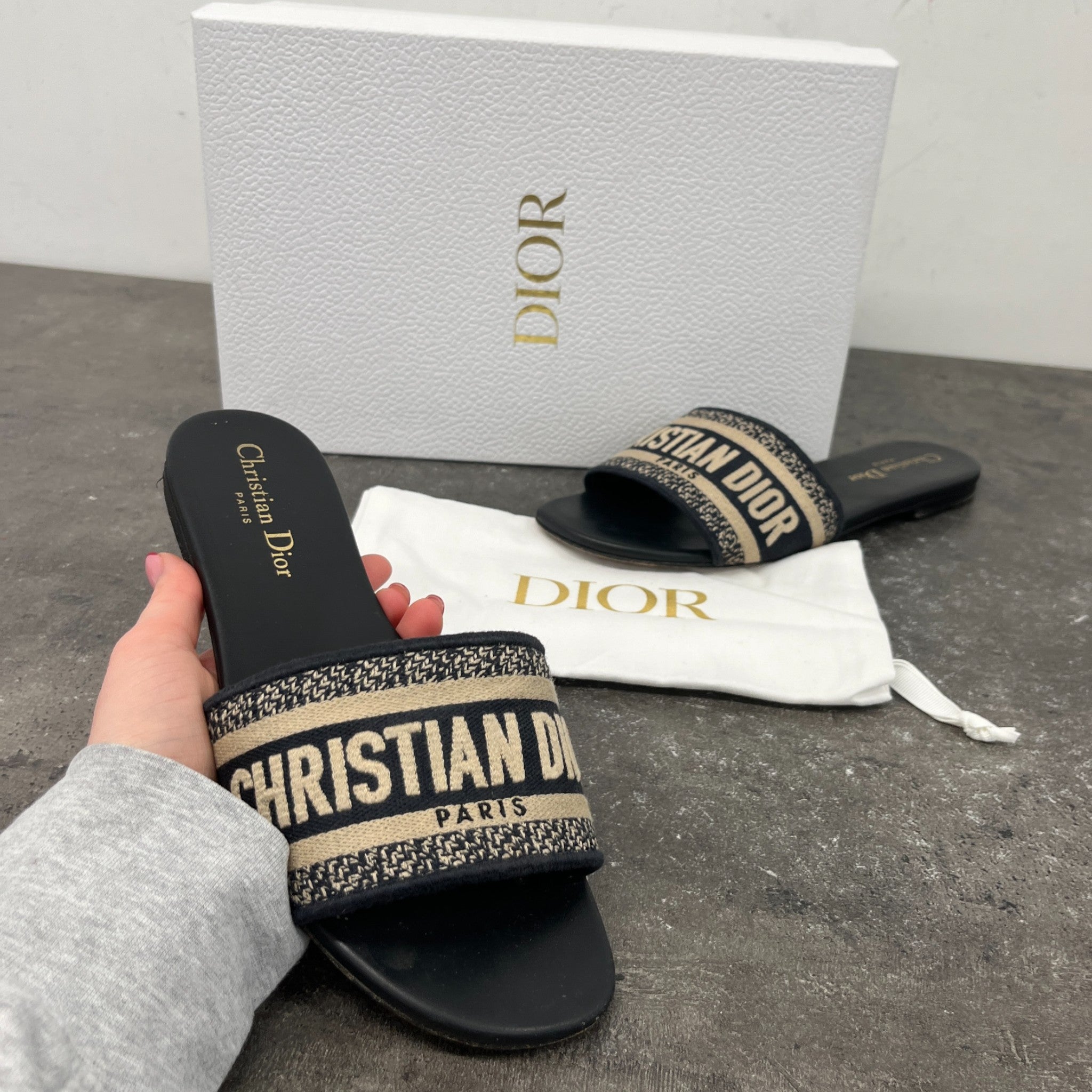 Women's Dway Sandals Navy Size EU 37 / UK 4