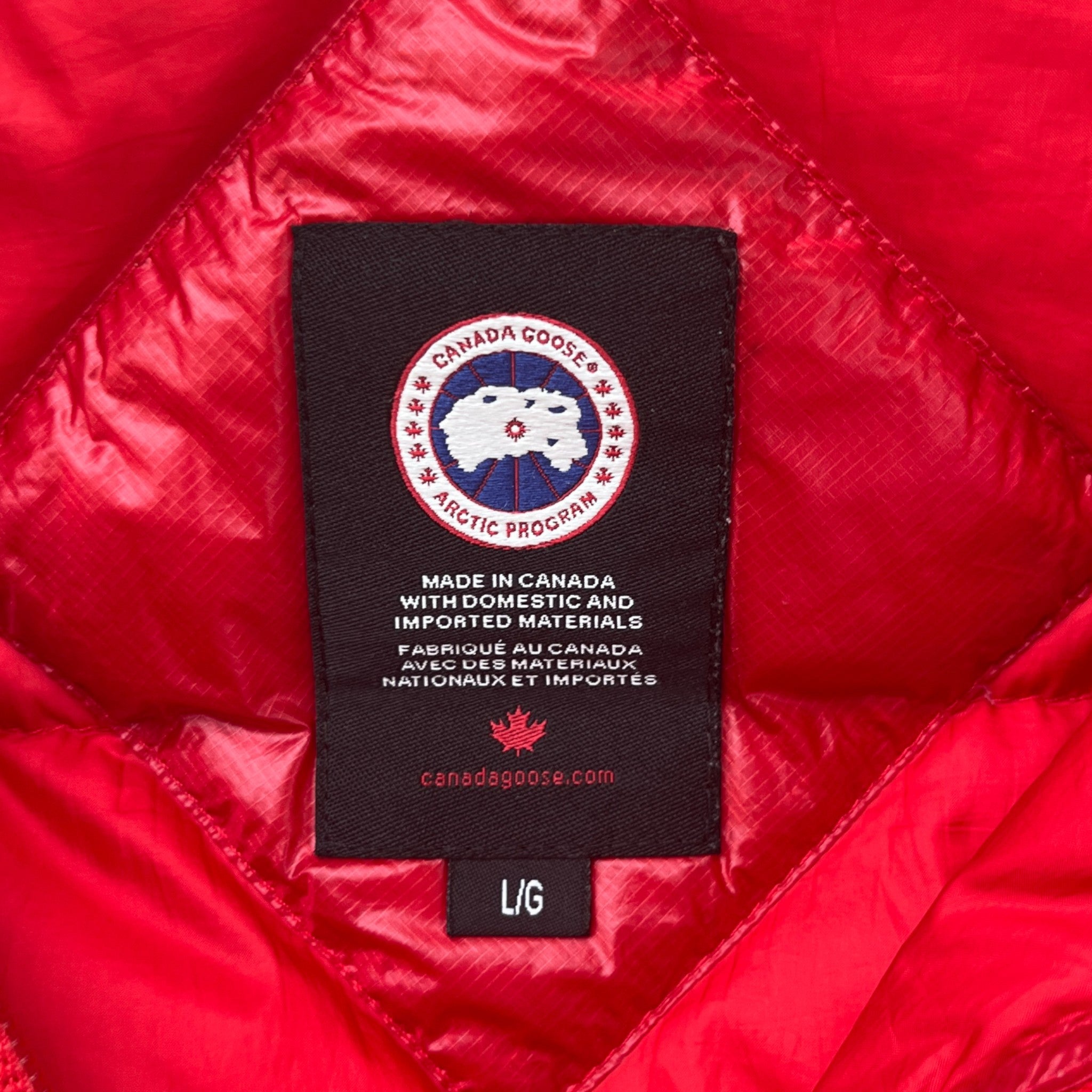 Men's Hybridge Down Jacket Red Size L