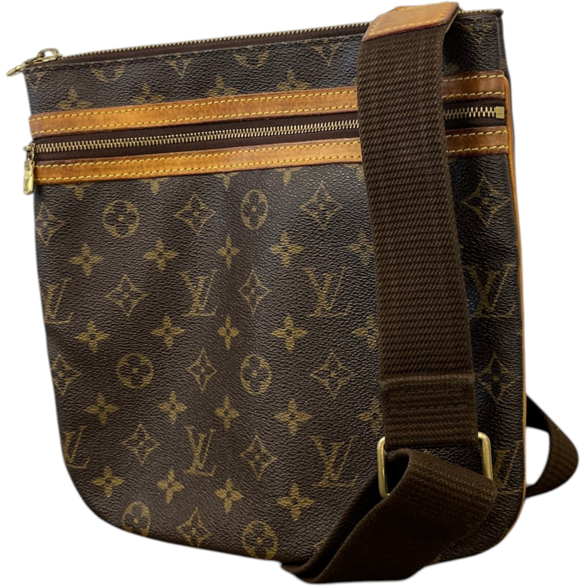 Men's Monogram Pochette Bosphore Messenger Bag Brown