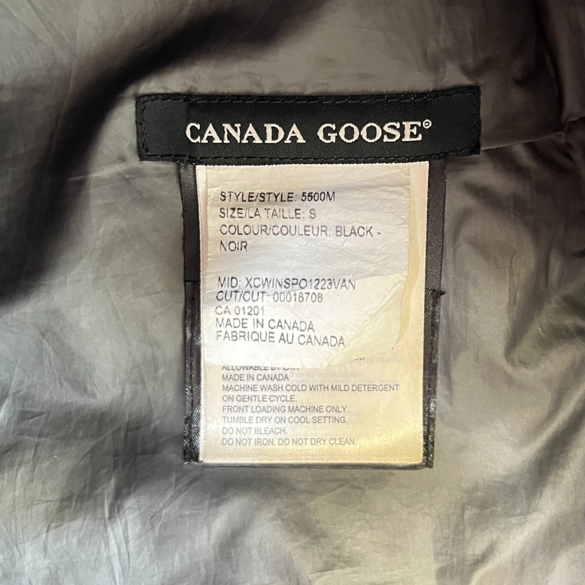 Men's Brookvale Down Jacket Black Size S