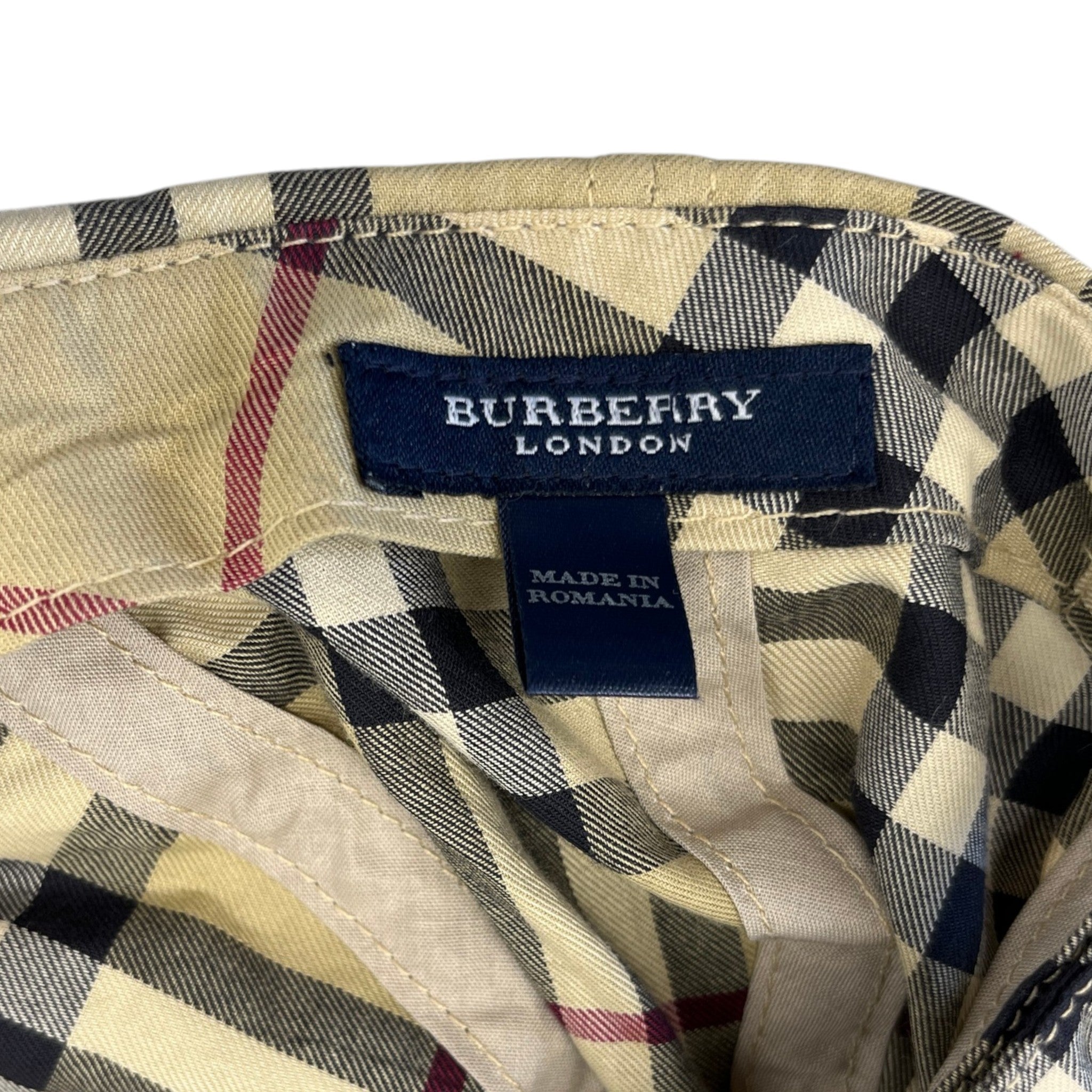 Men's Checkered Cap Beige