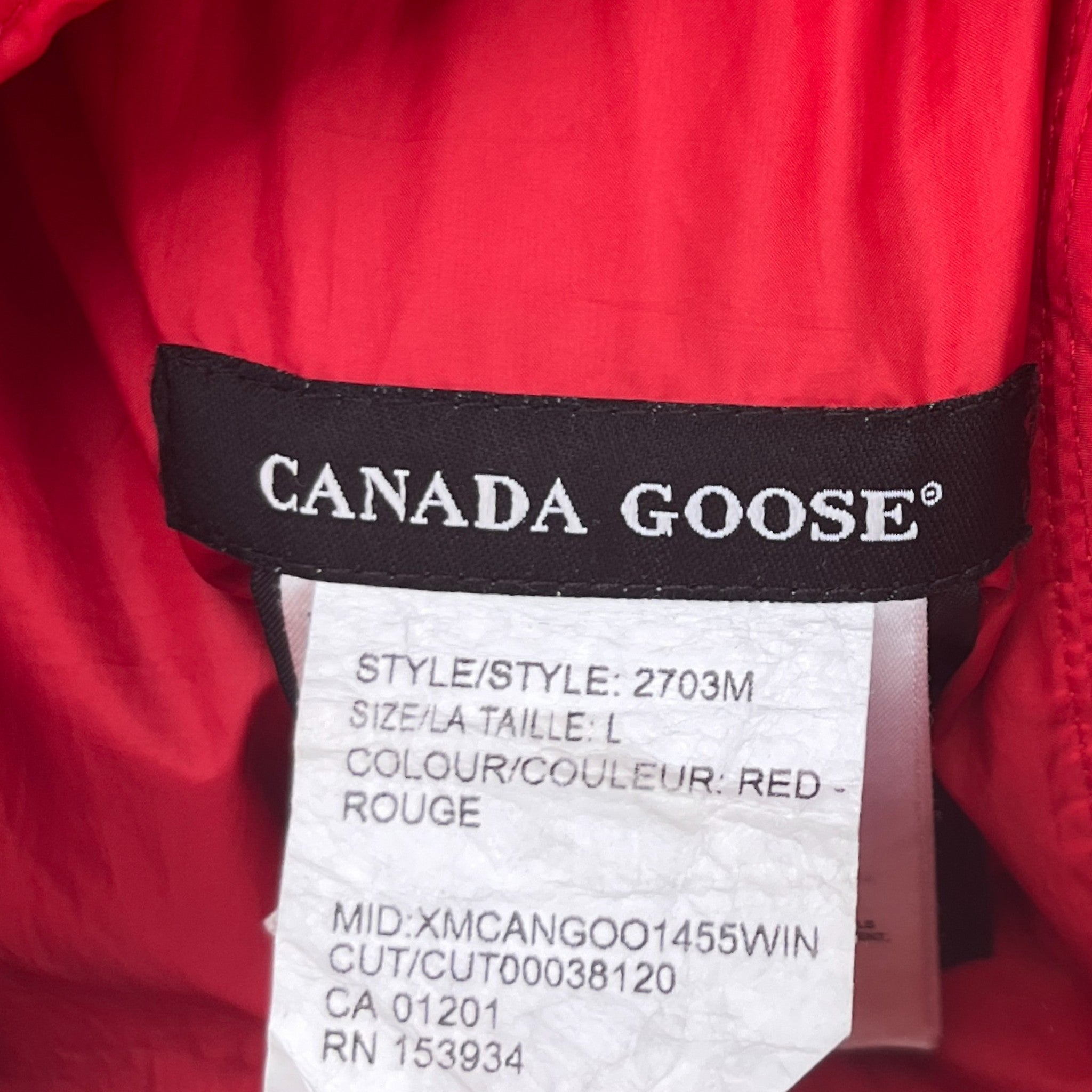 Men's Hybridge Down Jacket Red Size L