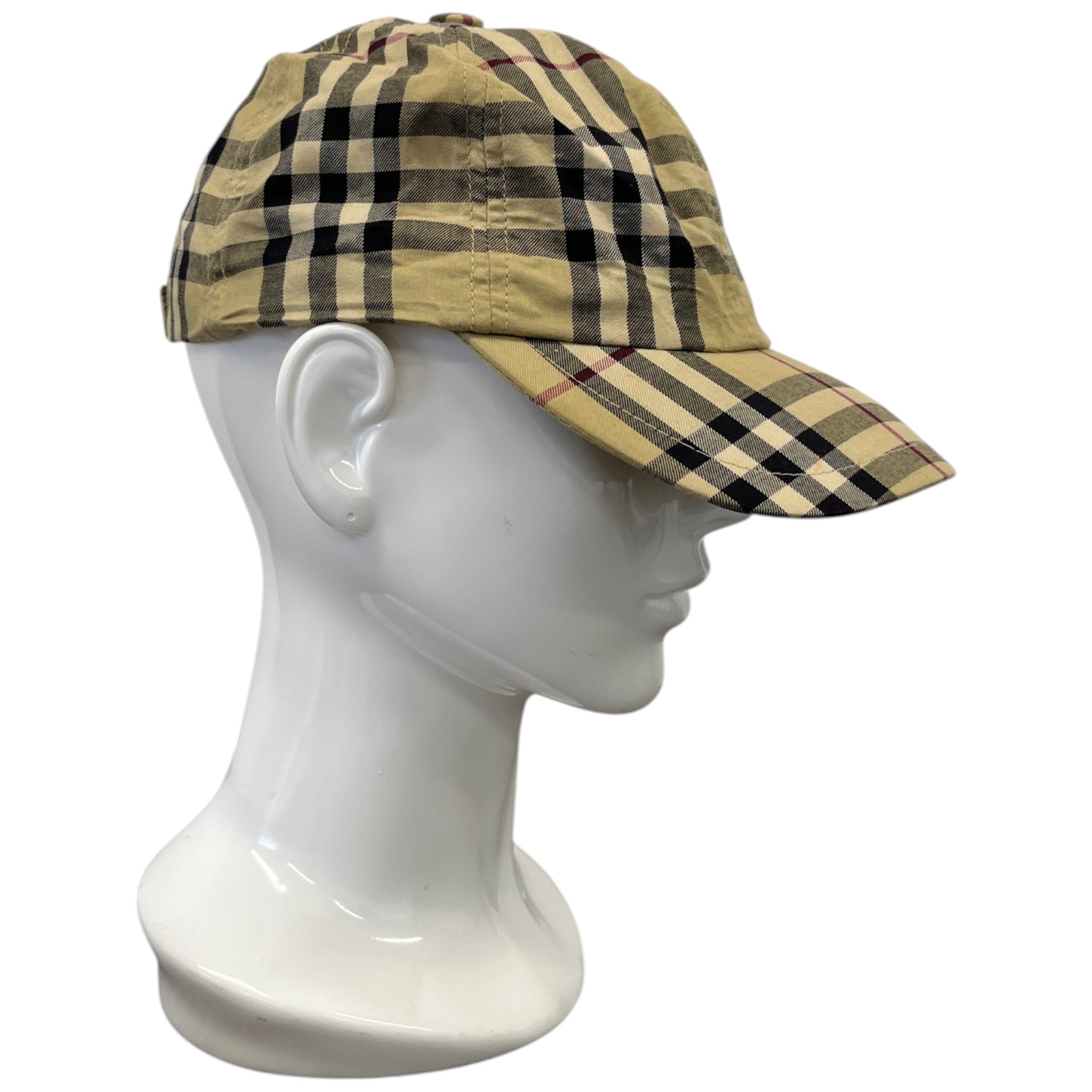 Men's Checkered Cap Beige