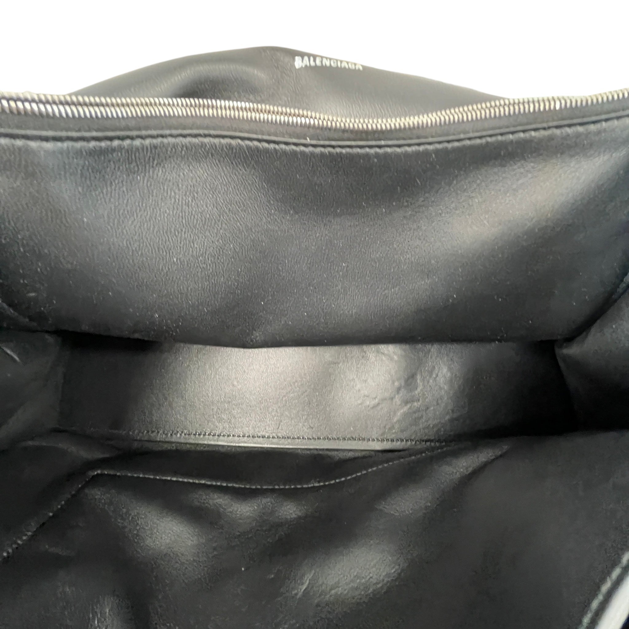Women's Crush Large Chain Quilted Denim Bag Charcoal