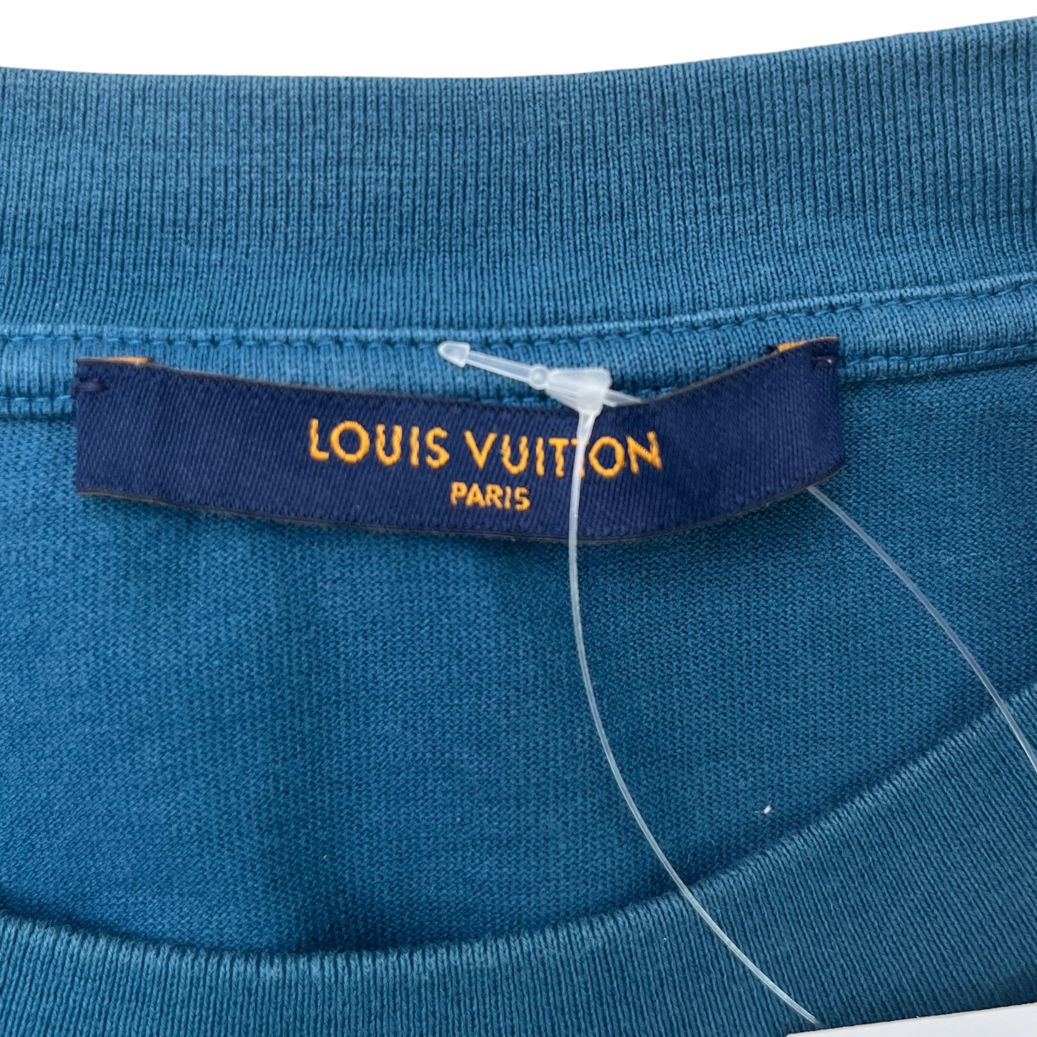 Men's Monogram Gradient T-Shirt Blue Size M