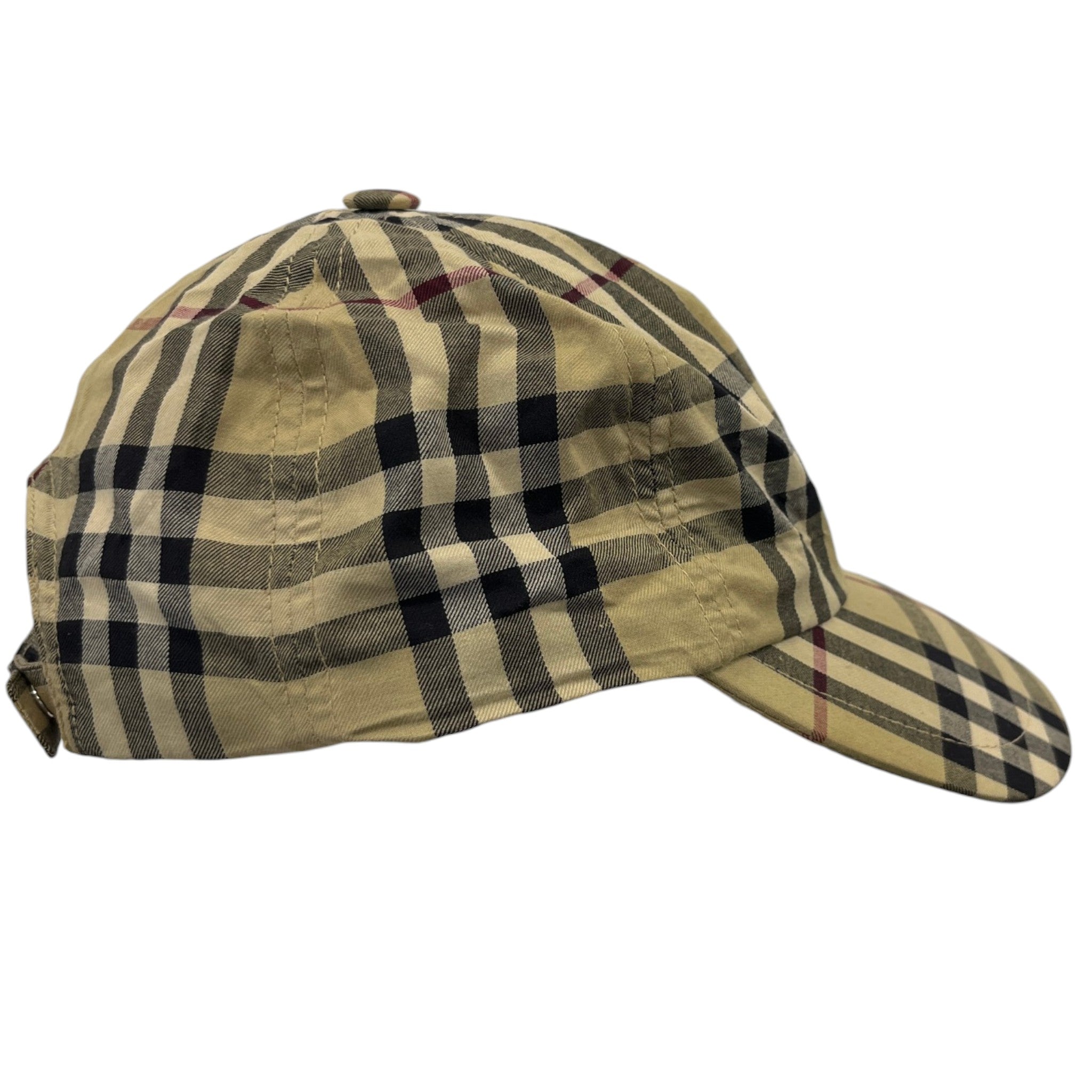 Men's Checkered Cap Beige