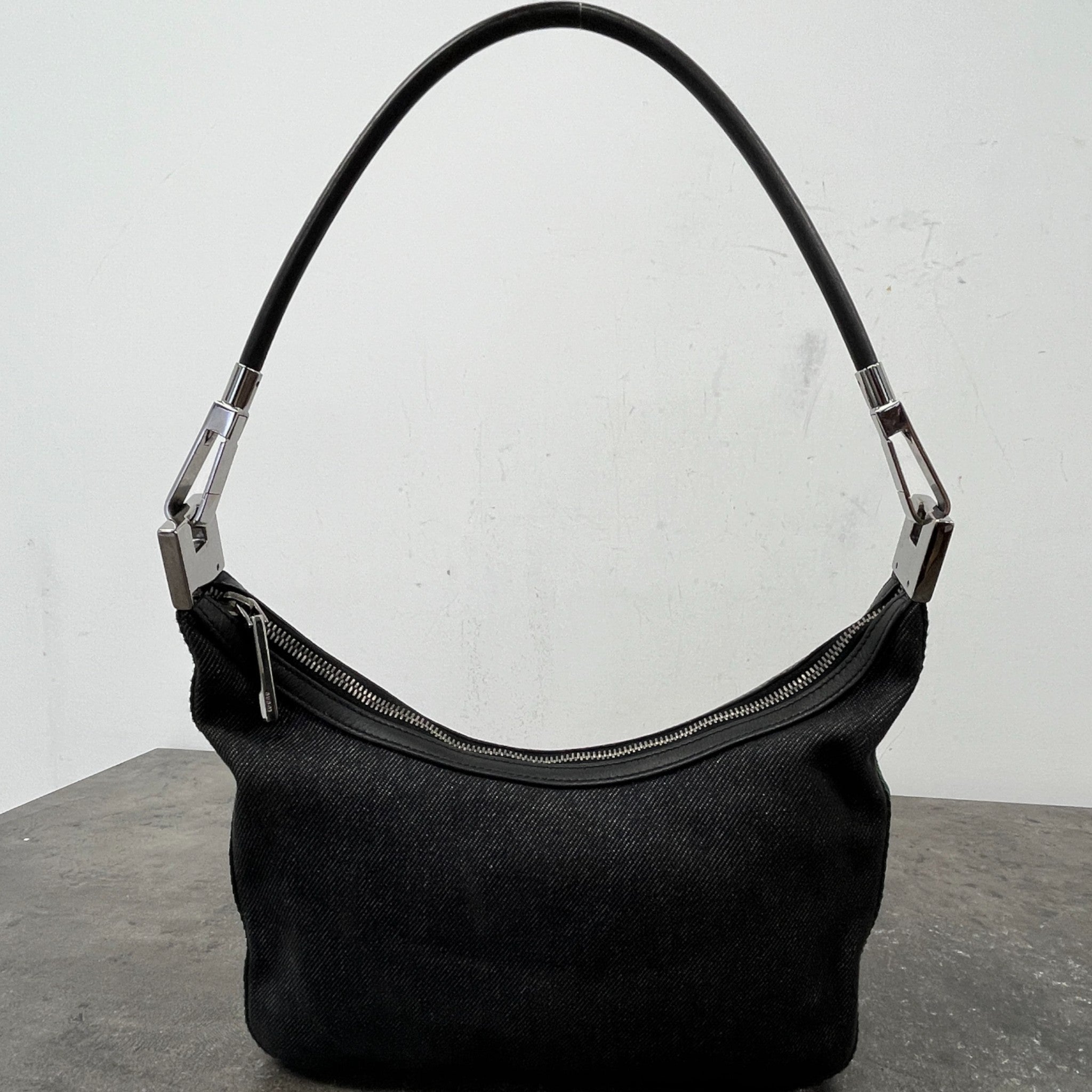 Women's Web Stripe Shoulder Bag Navy