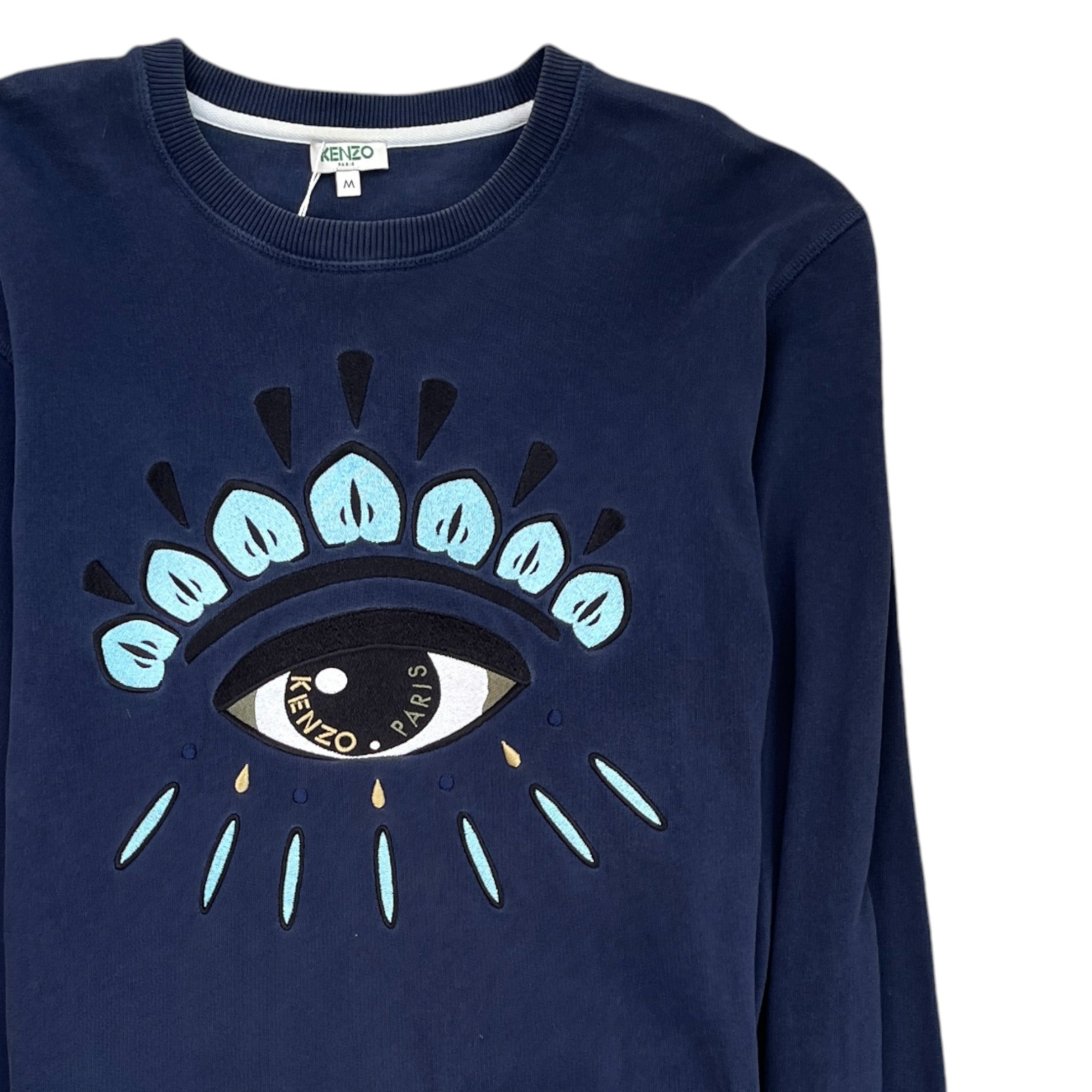Men's Eye Logo Sweatshirt Navy Size M