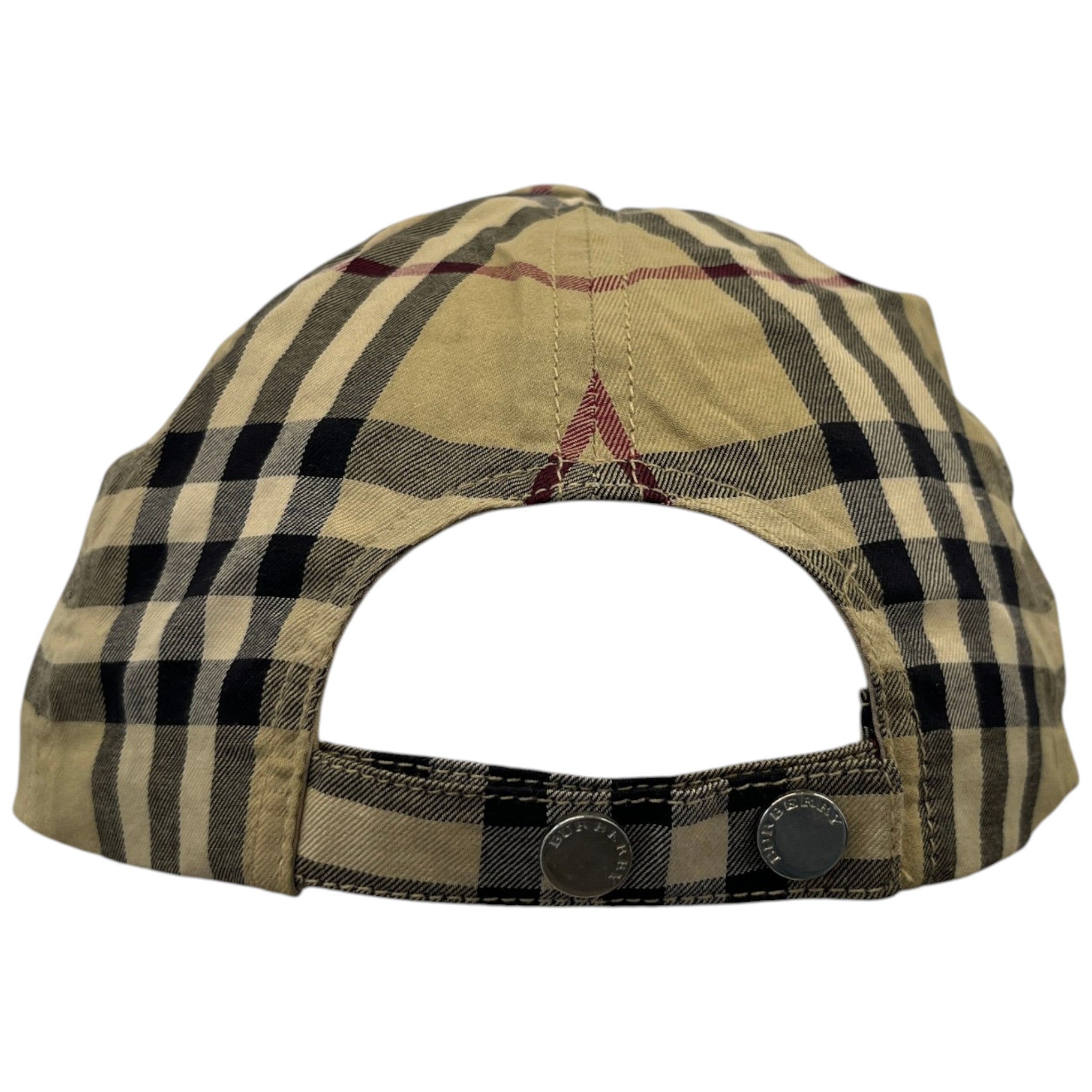 Men's Checkered Cap Beige