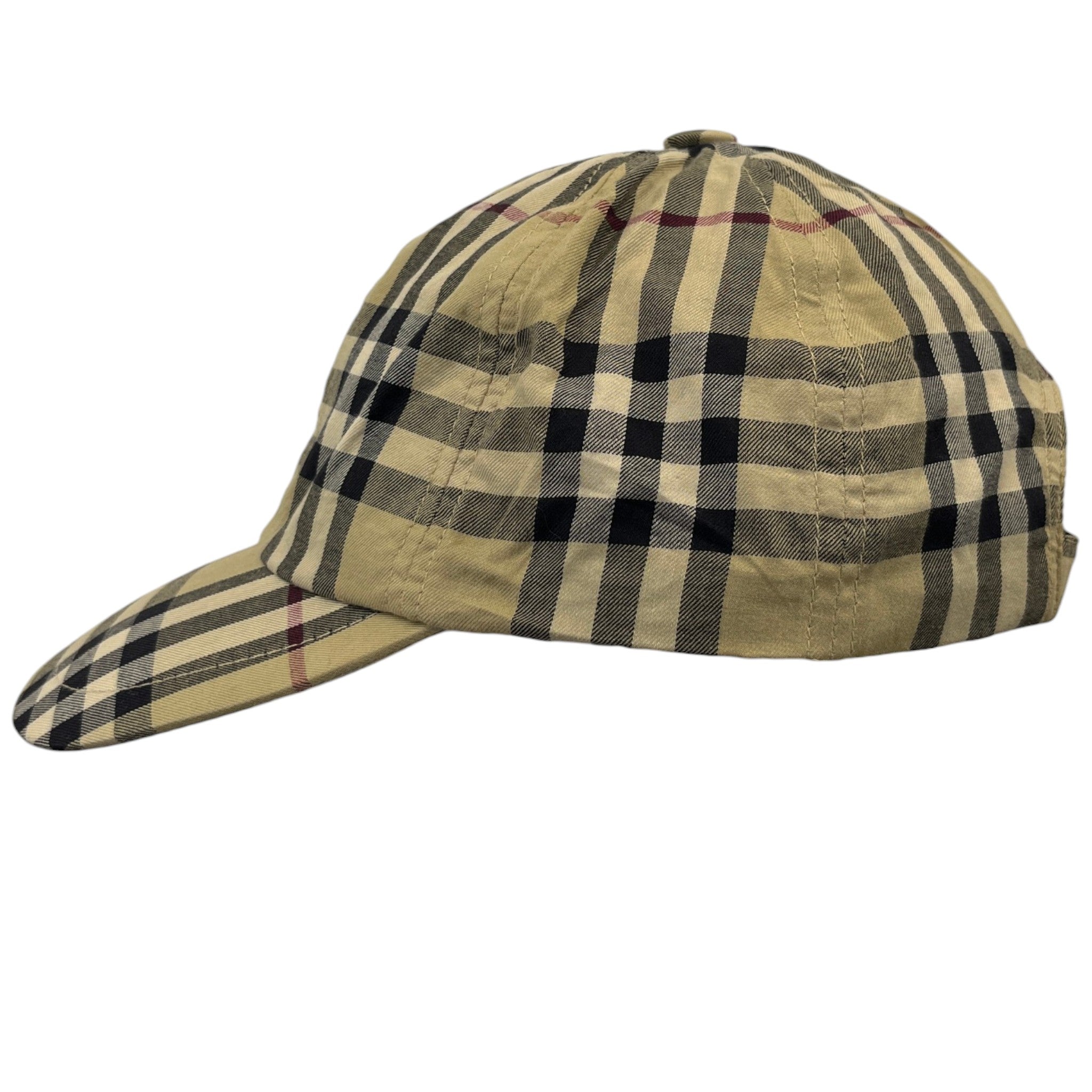 Men's Checkered Cap Beige