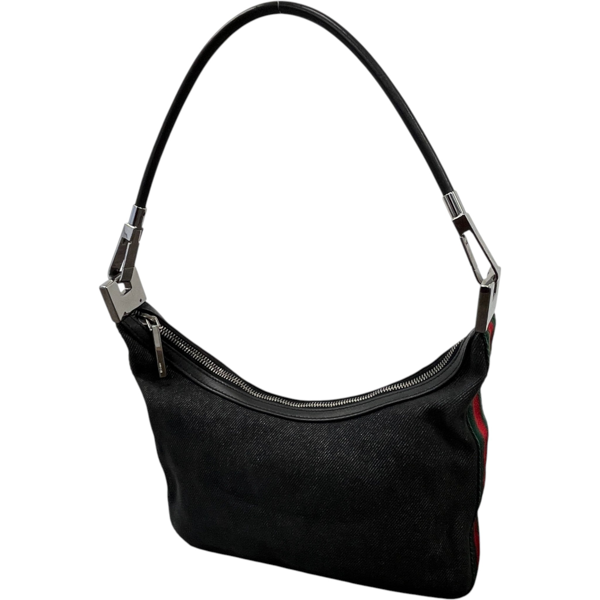 Women's Web Stripe Shoulder Bag Navy