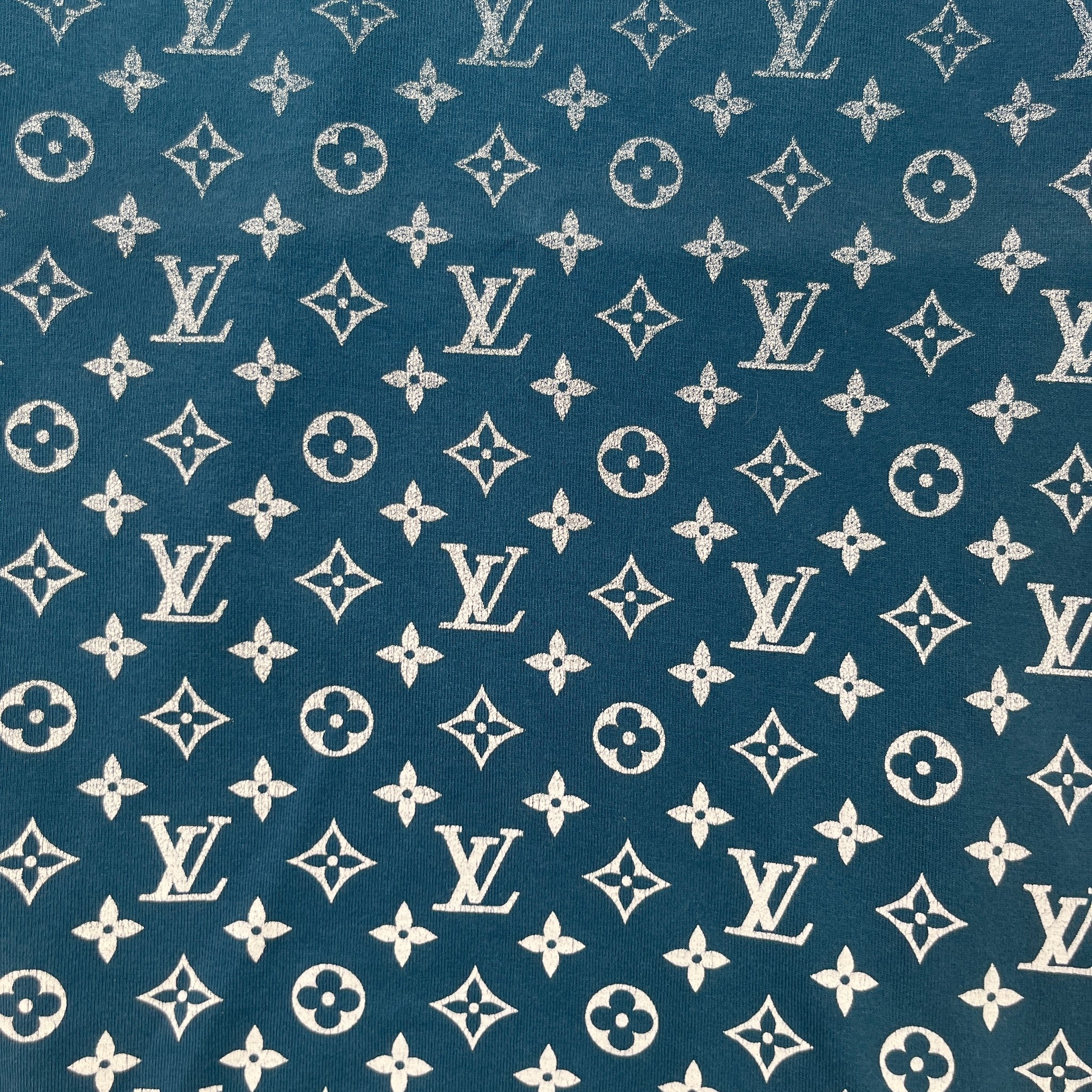 Men's Monogram Gradient T-Shirt Blue Size M