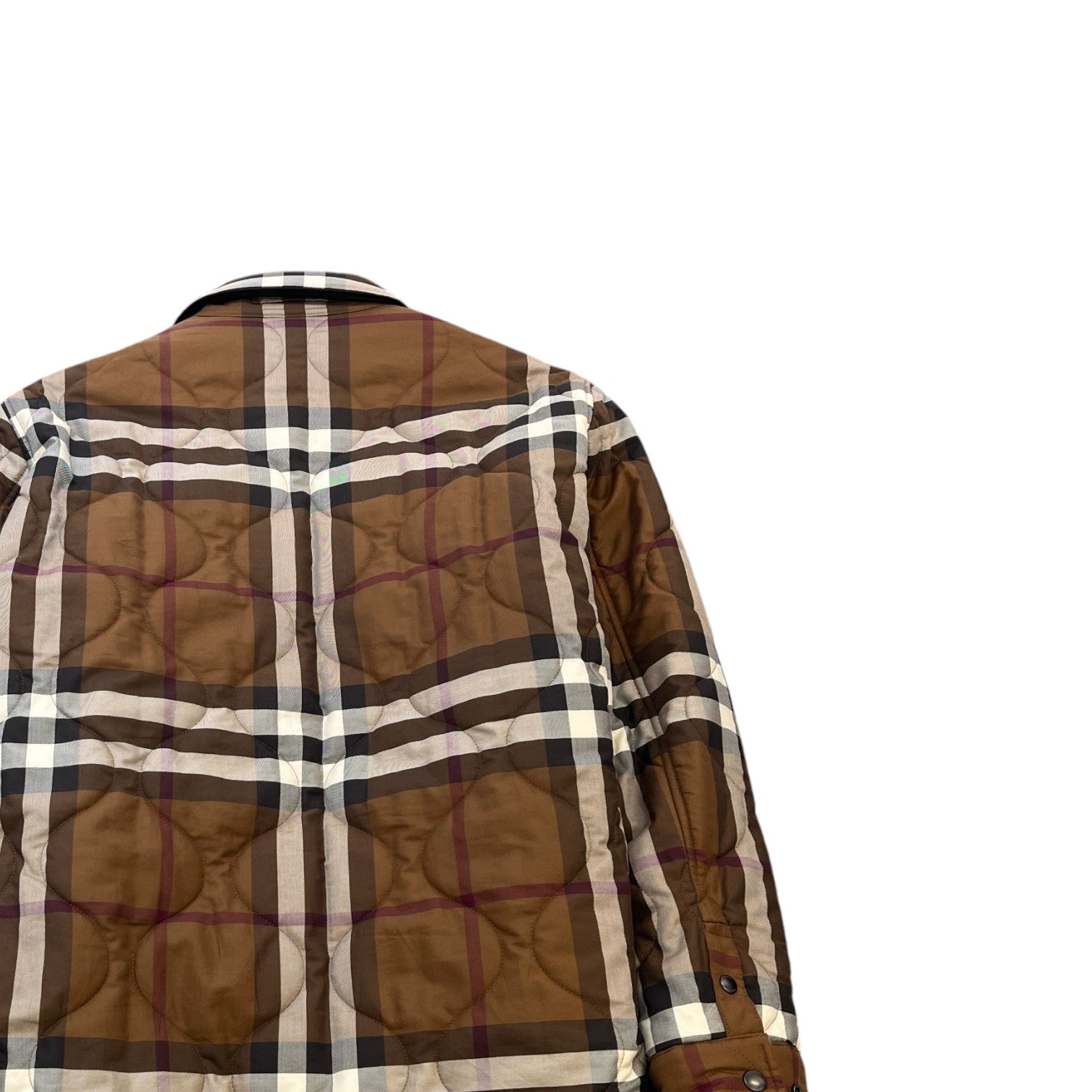 Men's Reversible Quilted Jacket Brown Size XL