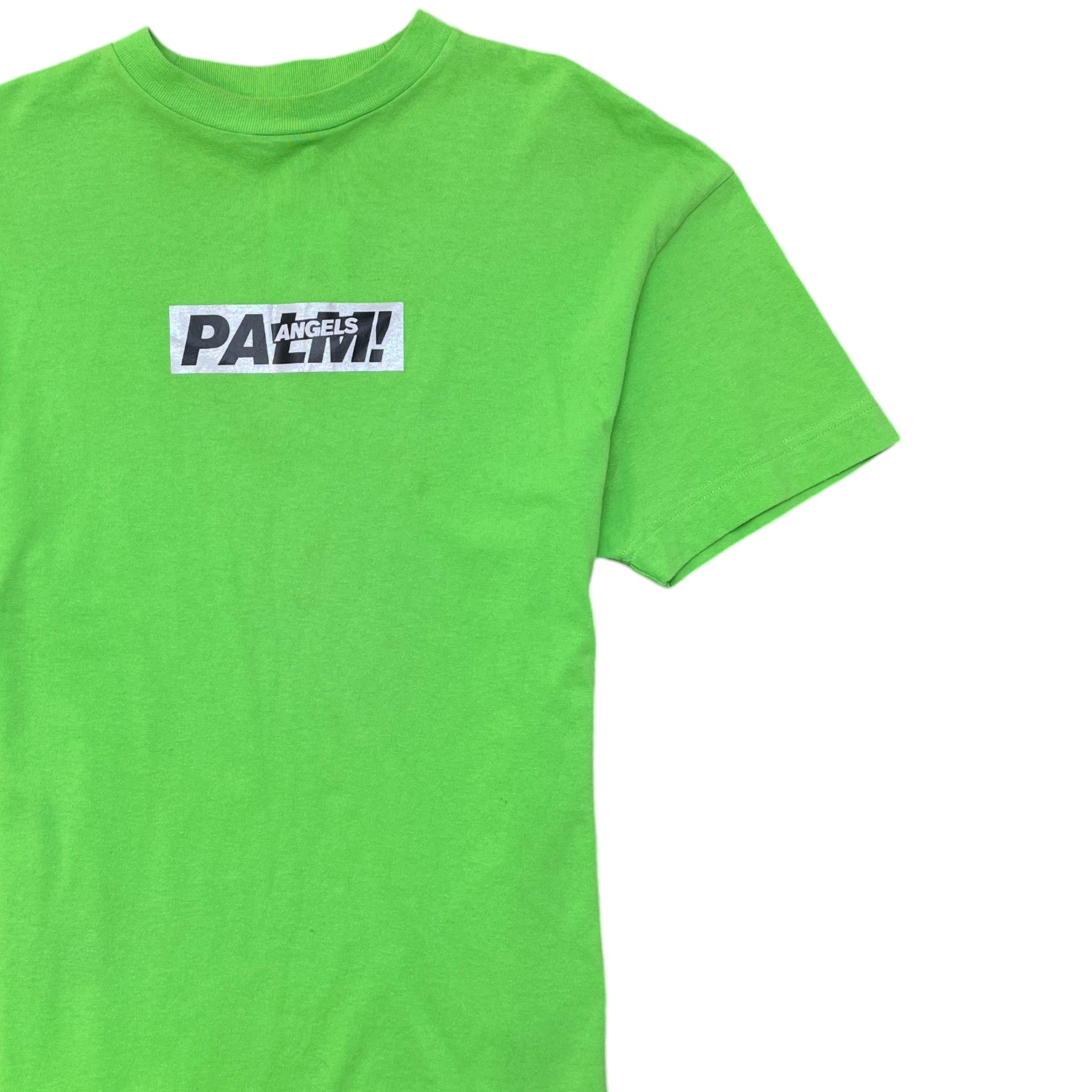 Men's Logo Print T-Shirt Green Size S
