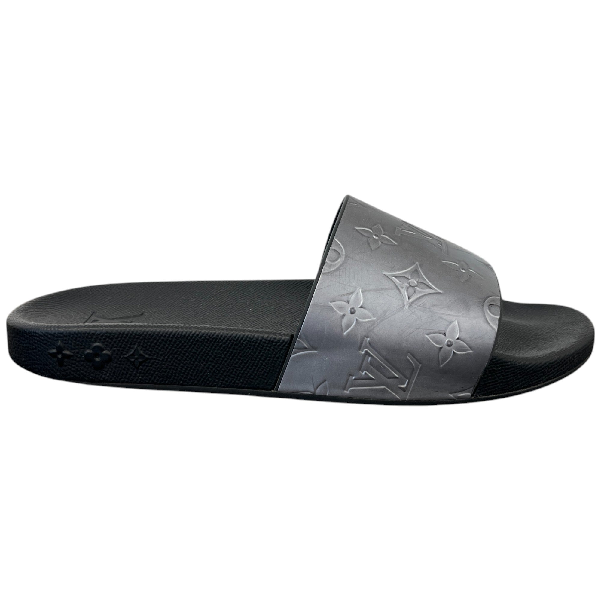 Men's Monogram Waterfront Slides Silver Size EU 41 / UK 7